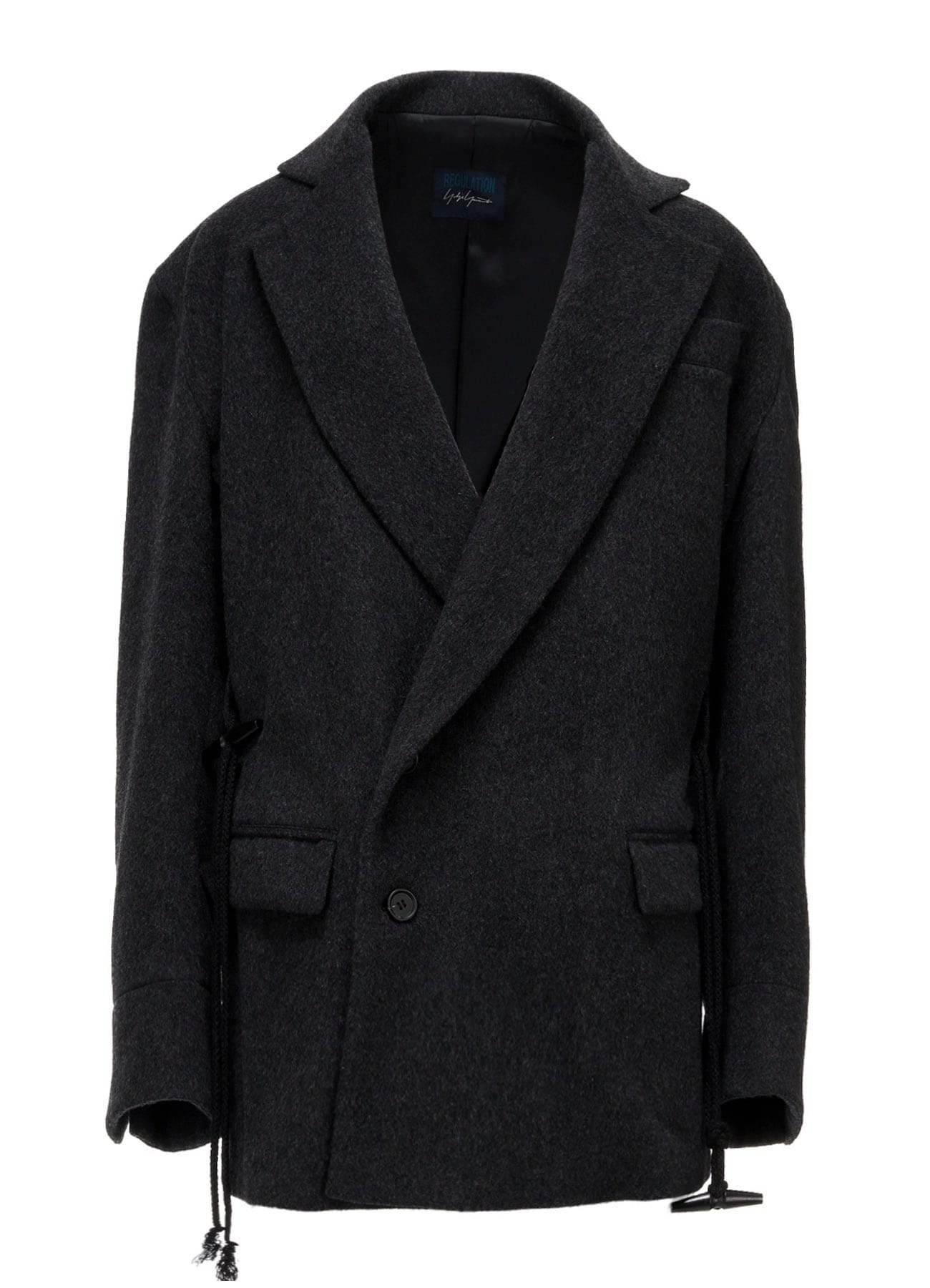 CASHMERE MIXED BEAVER TOGGLE B DETAIL JACKET