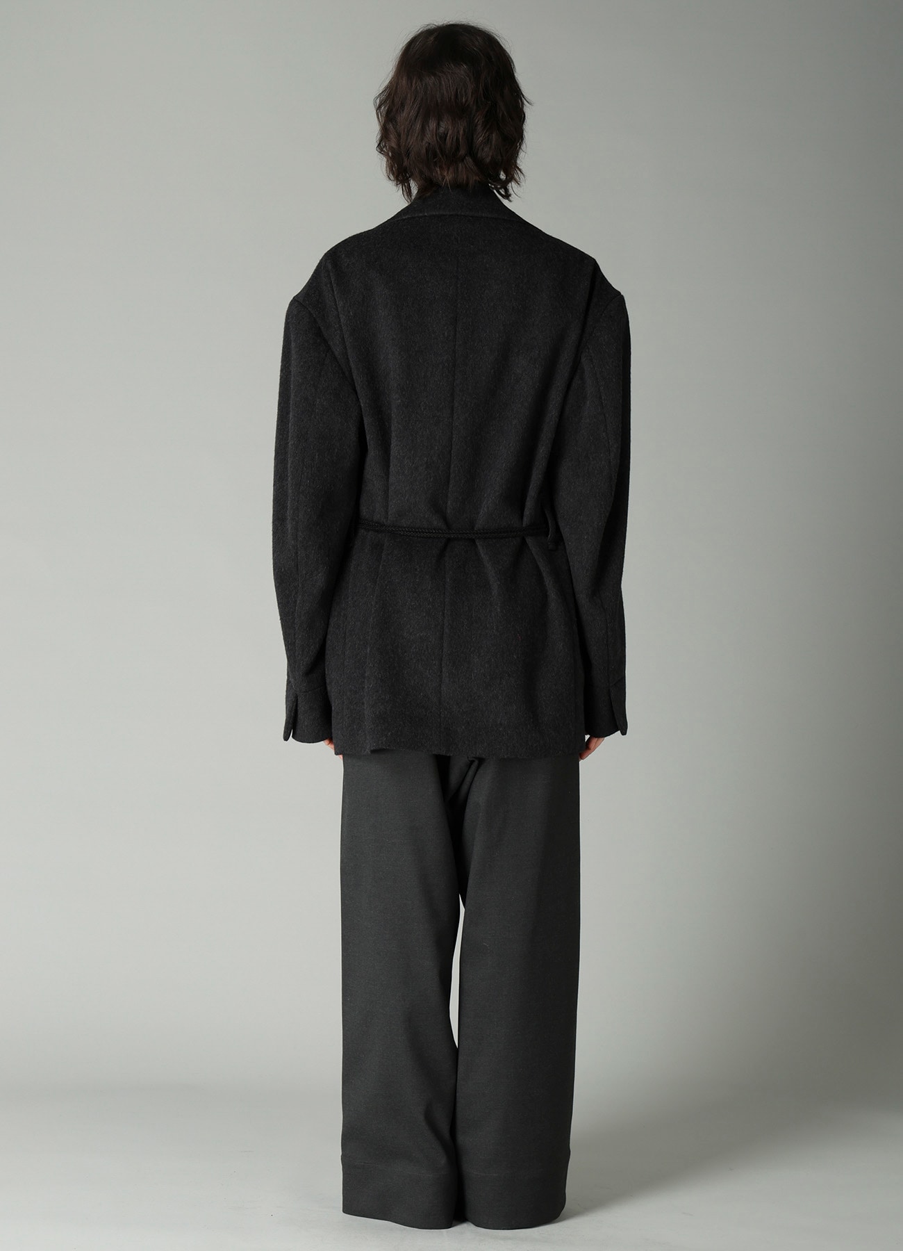 CASHMERE MIXED BEAVER TOGGLE B DETAIL JACKET