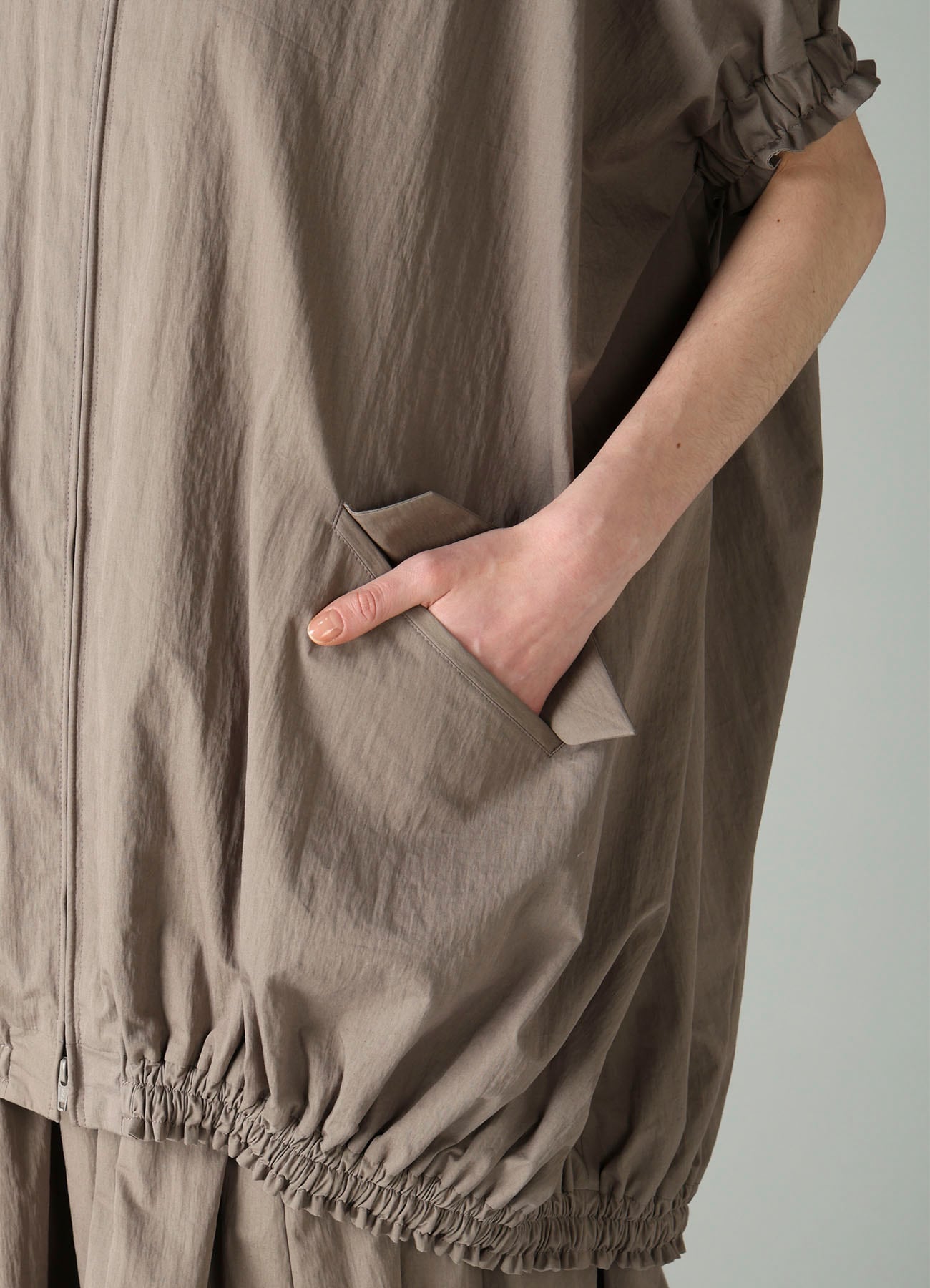 C/Ny WEATHER SHORT SLV BALLOON JACKET