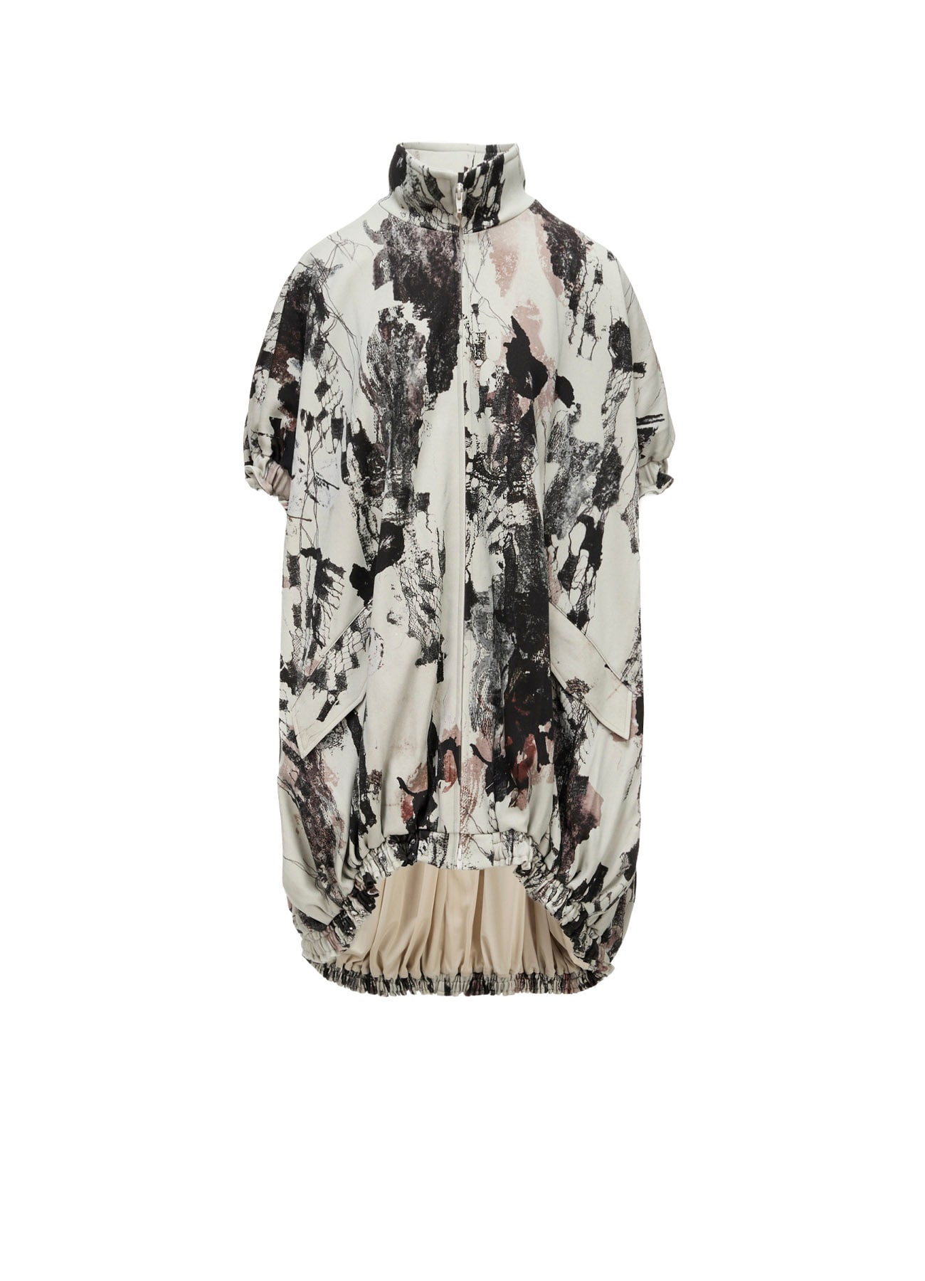 LACE FLOWER PT SHORT SLV BALLOON JACKET