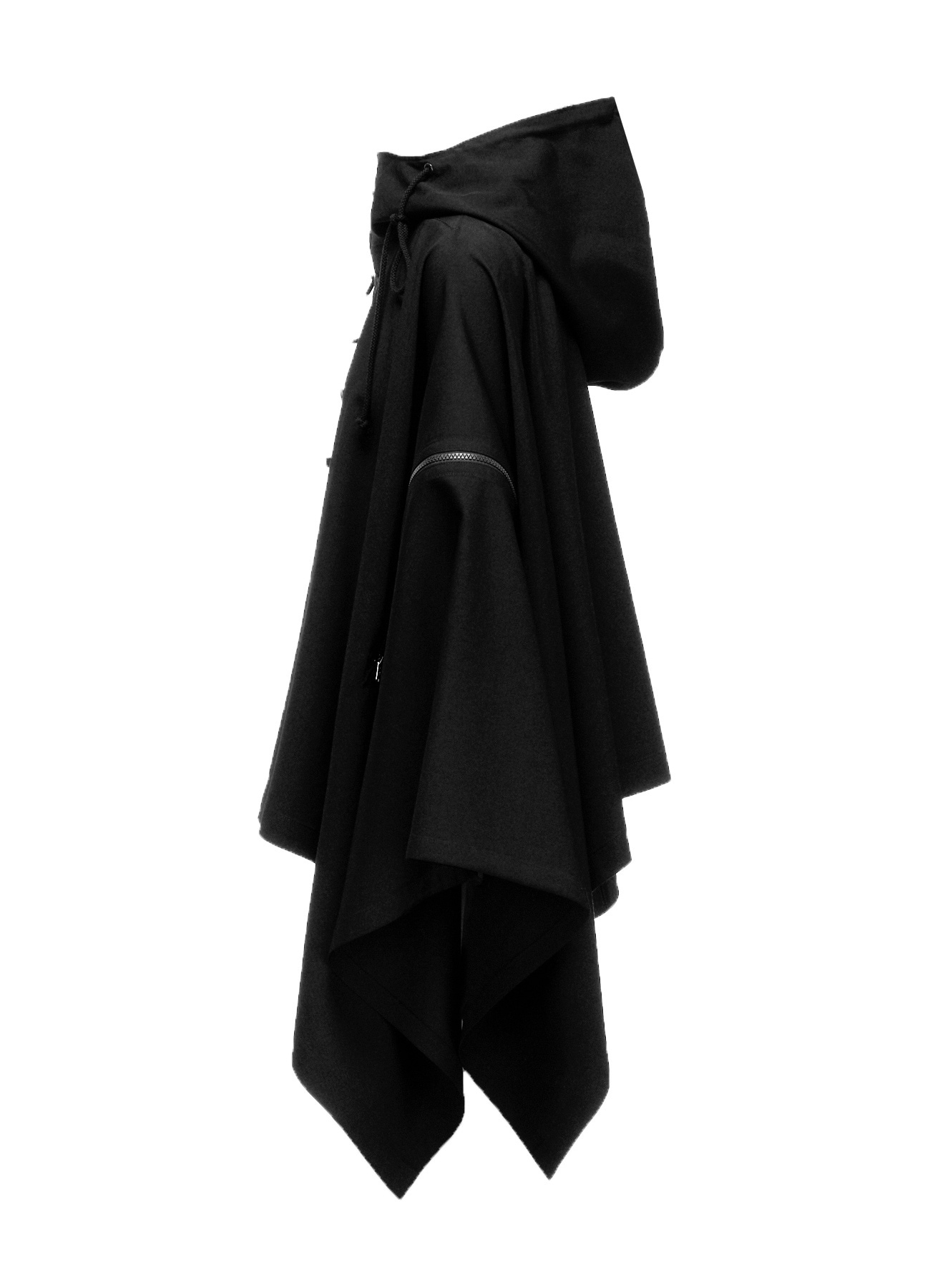 WOOL HOOD MANT COAT