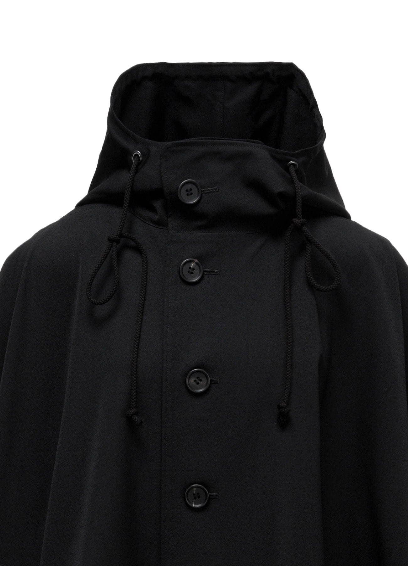 WOOL HOOD MANT COAT