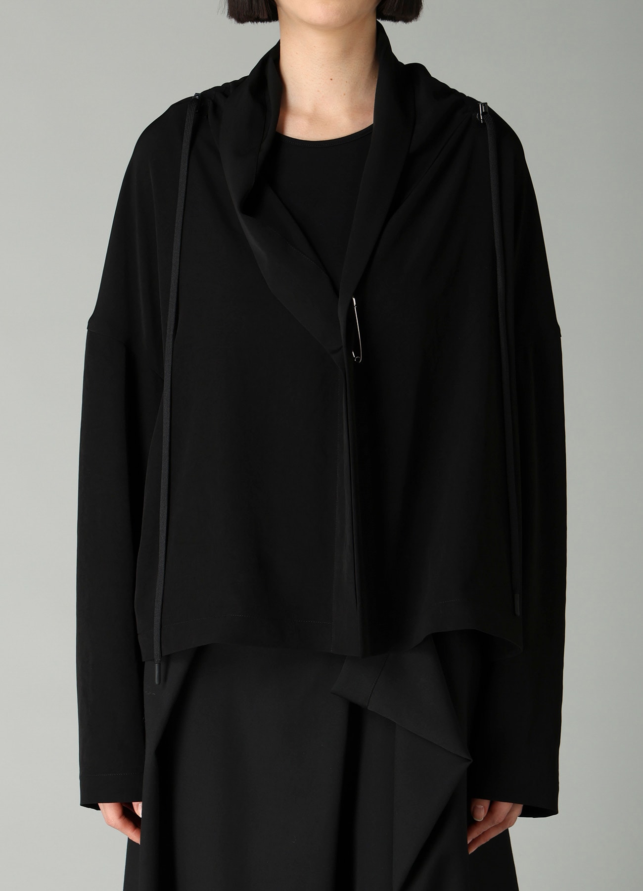 Ta/Pe CREPE DE CHINE SQUARE JACKET