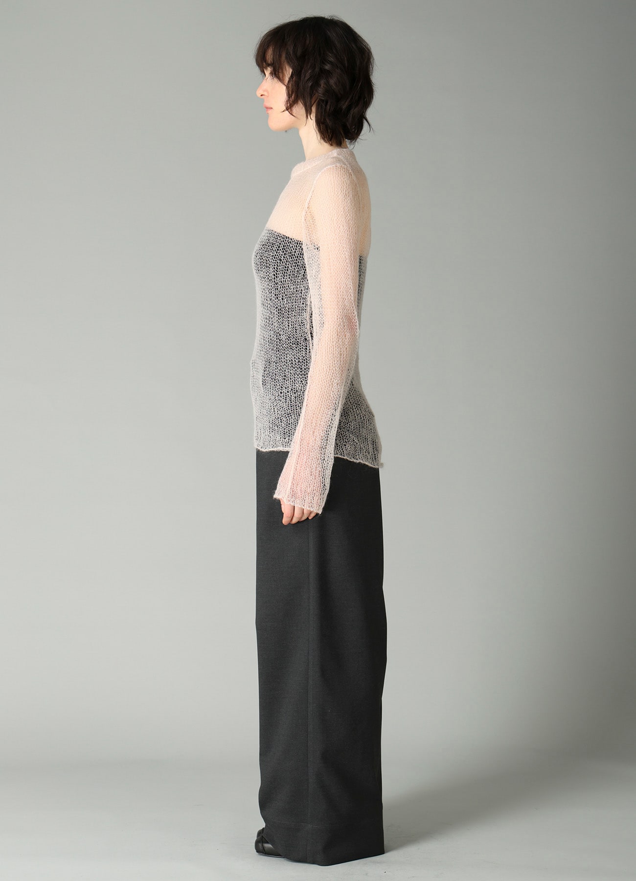 KID MOHAIR MIX CREWNECK LONG SLV SWEATER