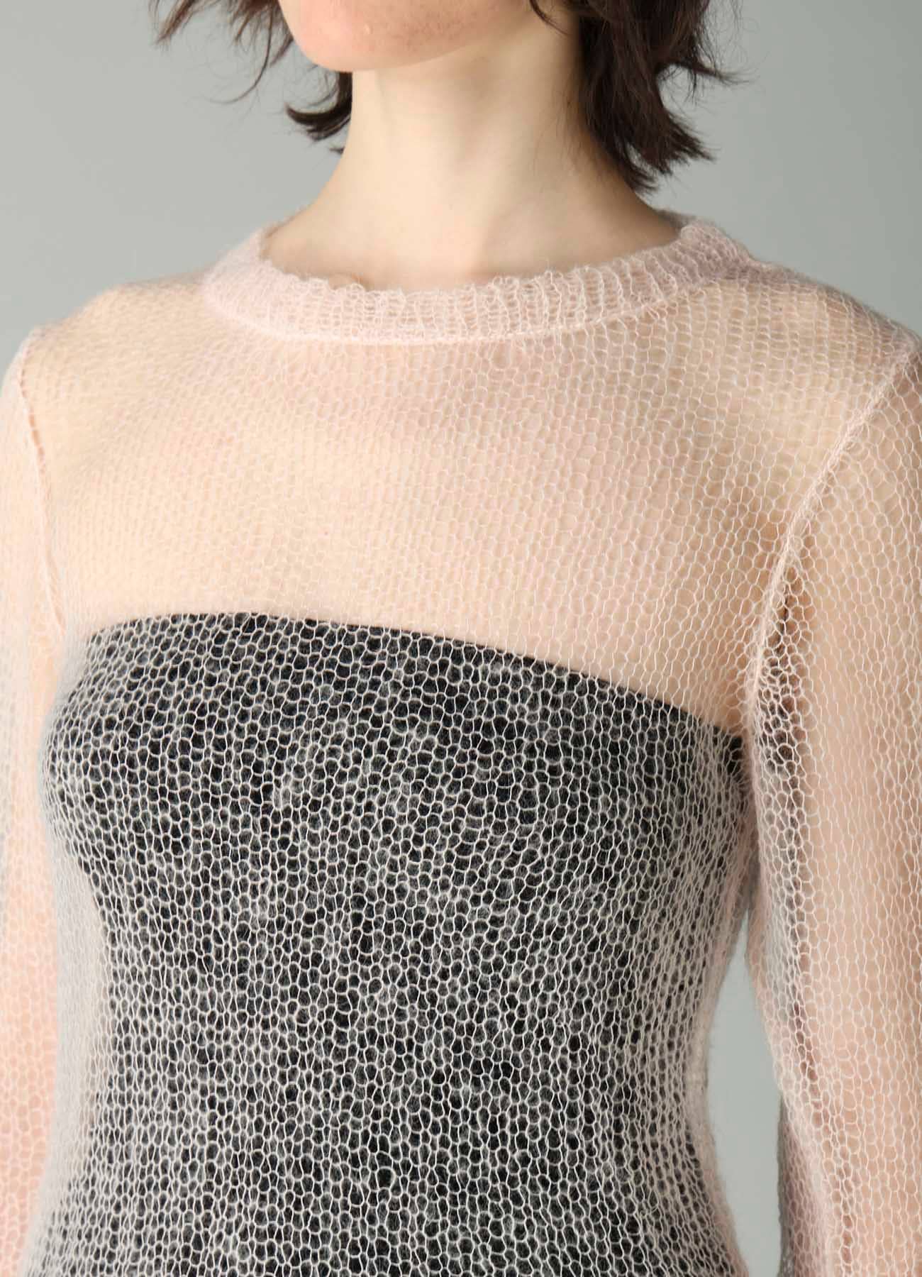 KID MOHAIR MIX CREWNECK LONG SLV SWEATER