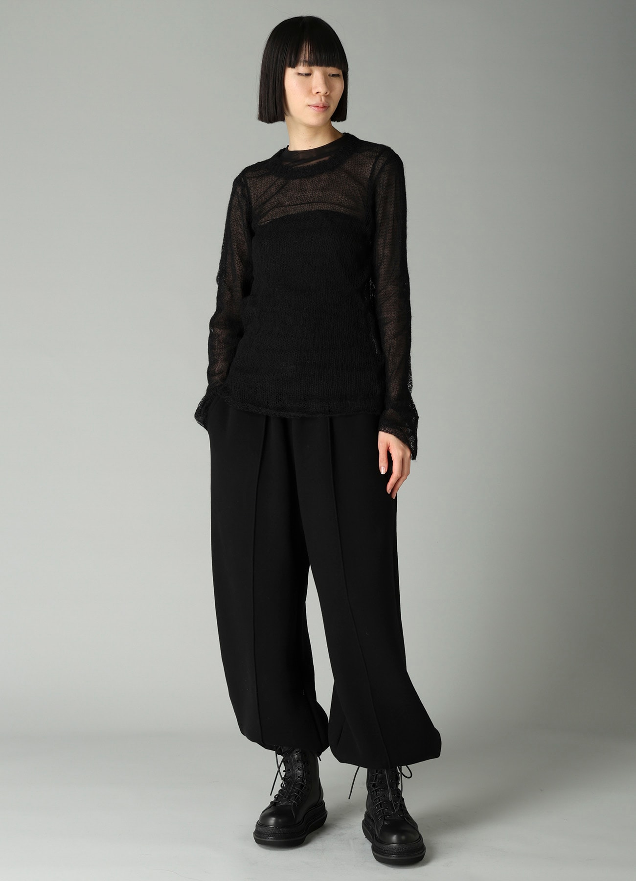 KID MOHAIR MIX CREWNECK LONG SLV SWEATER