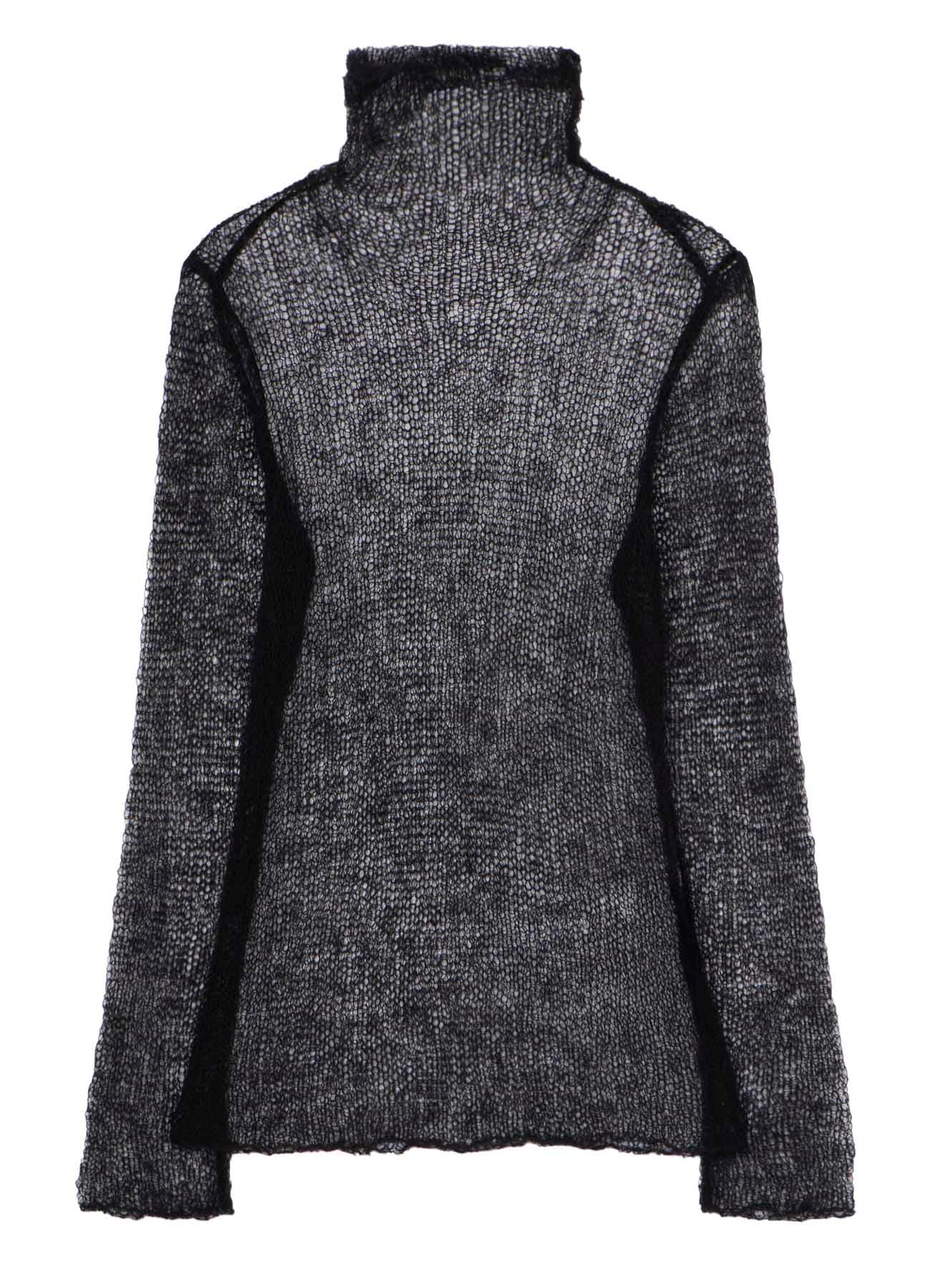 KID MOHAIR MIX HIGHNECK LONG SLV SWEATER