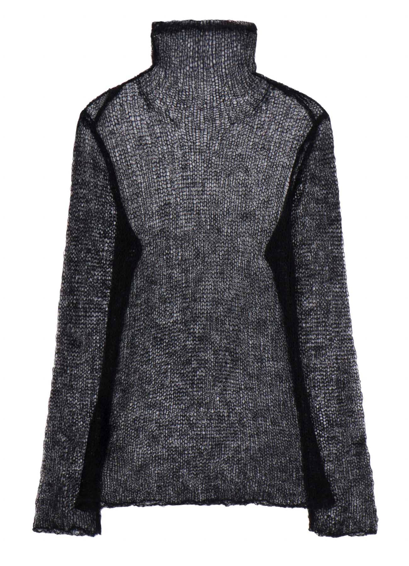 KID MOHAIR MIX HIGHNECK LONG SLV SWEATER