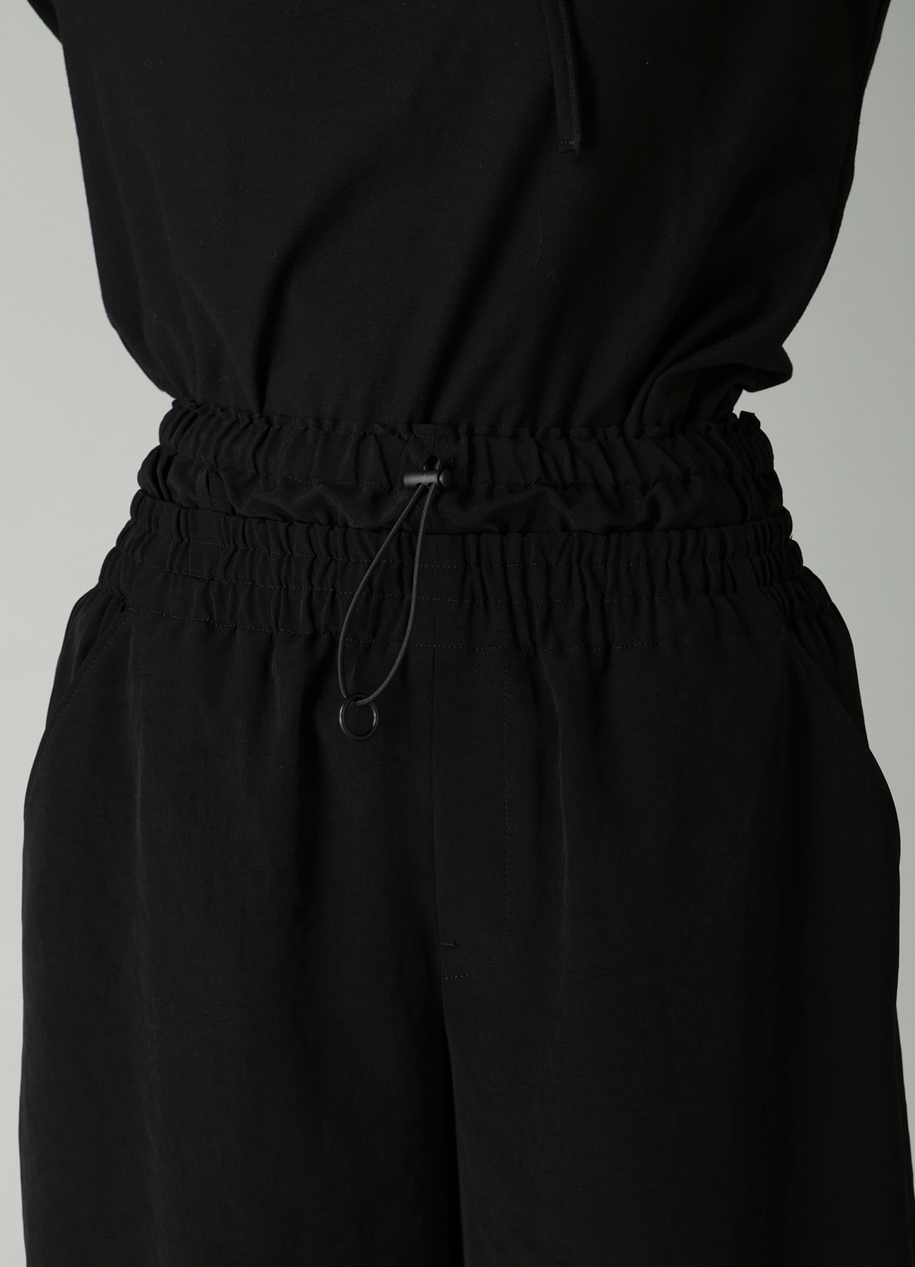 Ta/Pe CREPE DE CHINE DOUBLE WAIST SHORT PANTS