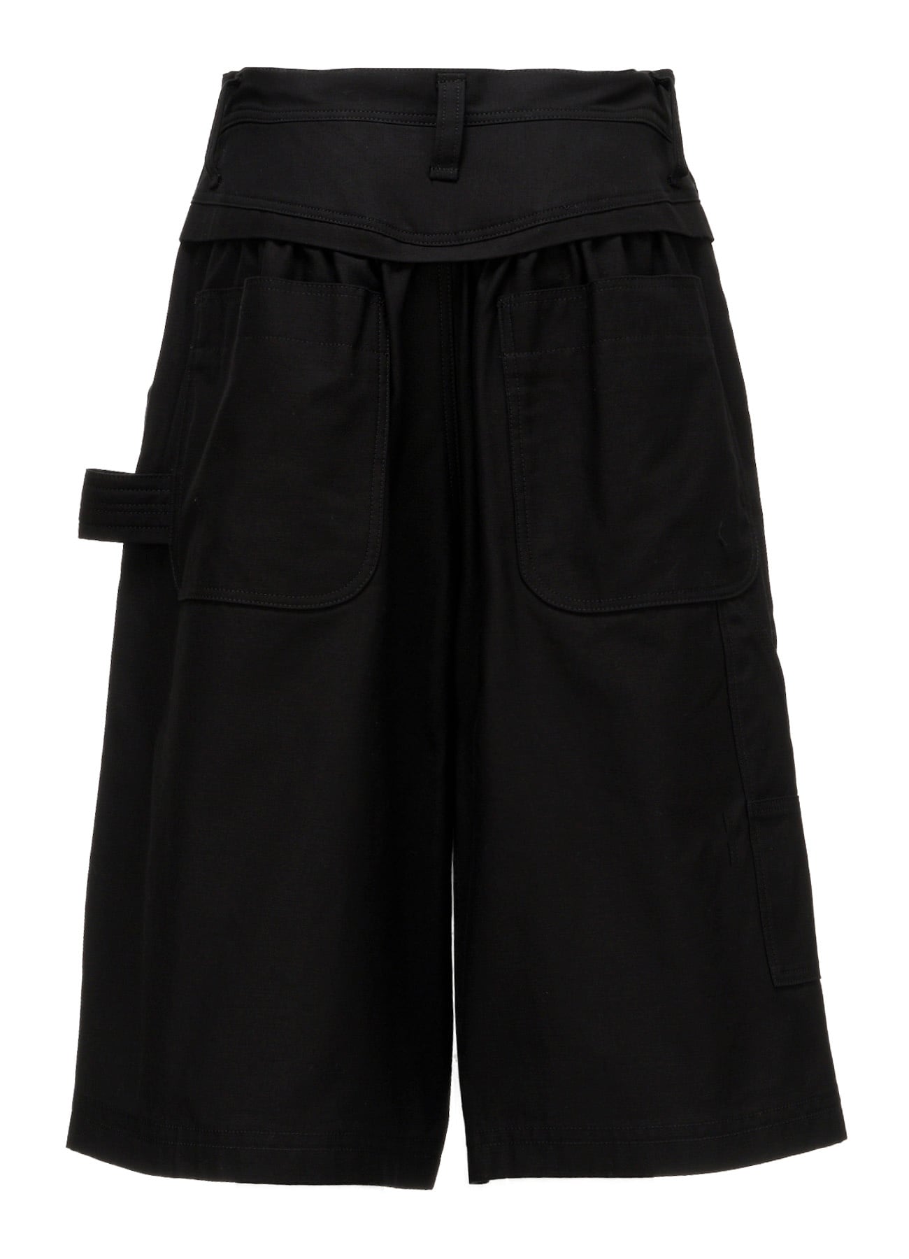MILITARY BACKSIDE SATIN PAINTER SHORT PANTS