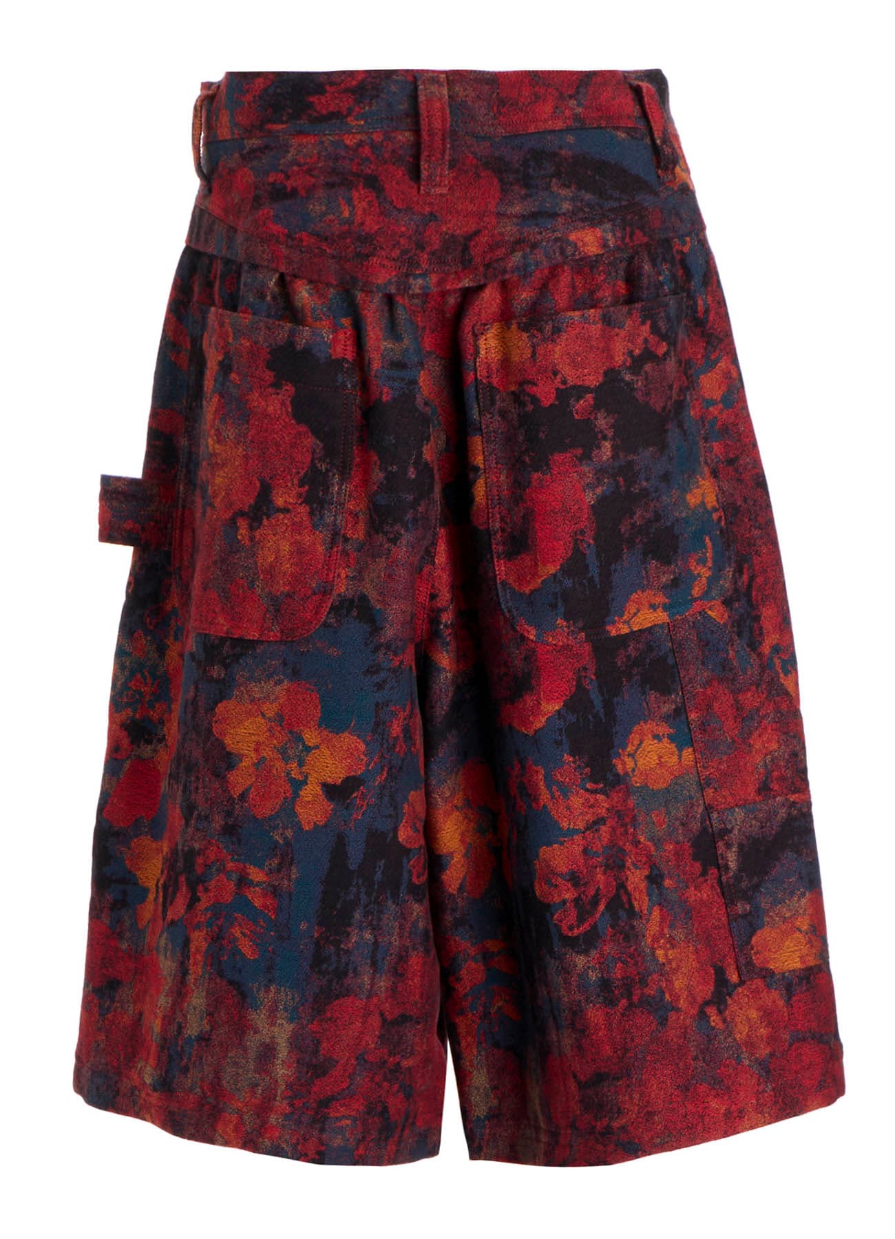JQ REDxBLUE PAINTER SHORT PANTS
