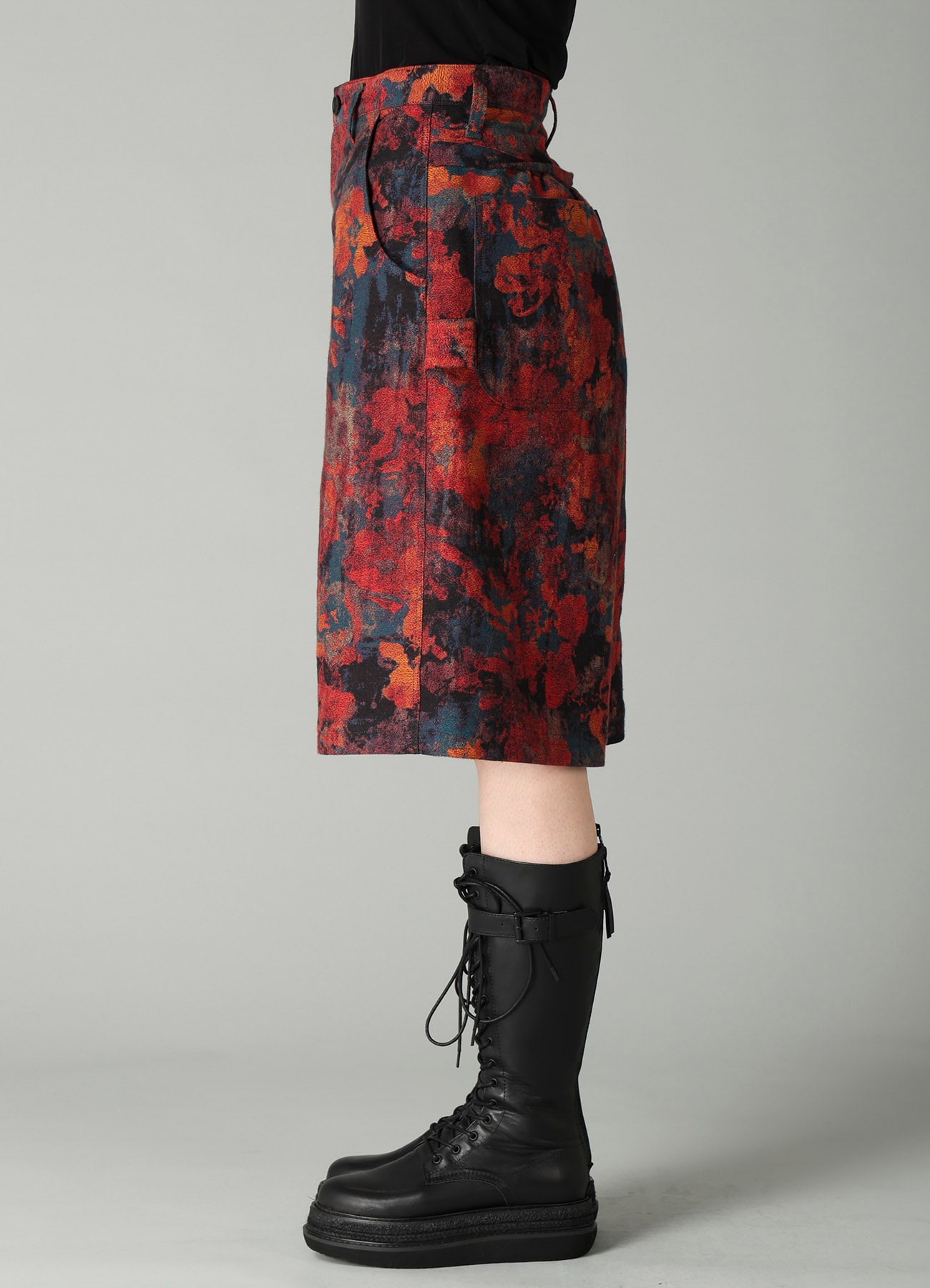 JQ REDxBLUE PAINTER SHORT PANTS