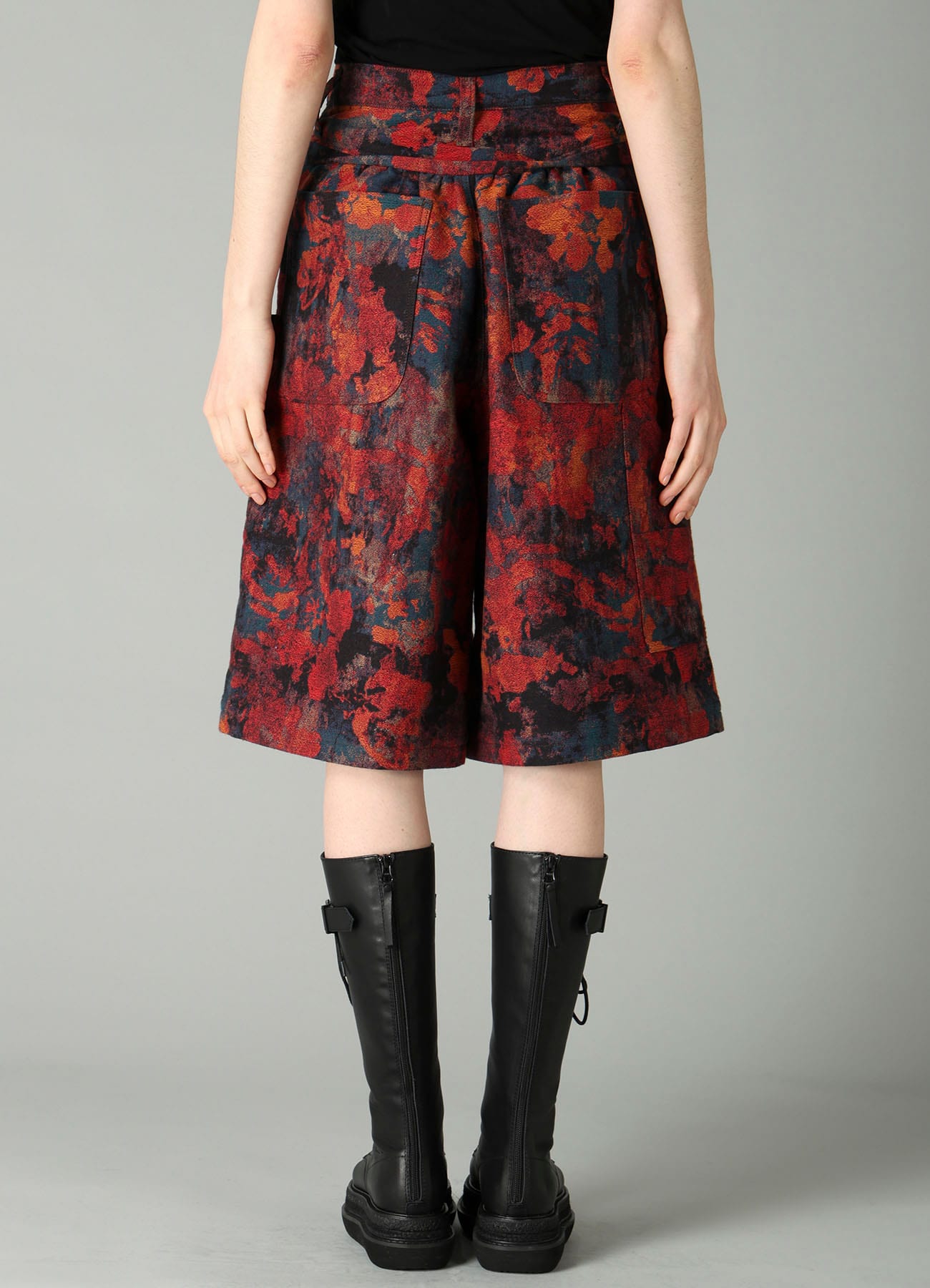 JQ REDxBLUE PAINTER SHORT PANTS