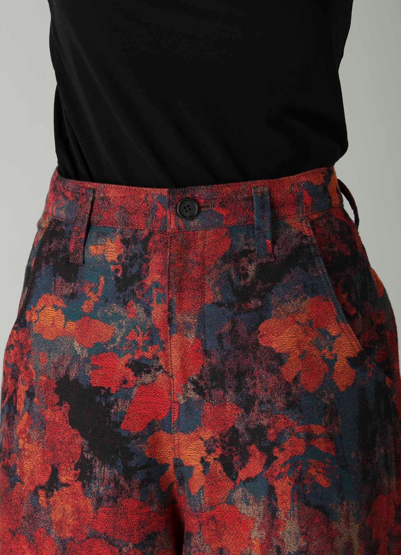 JQ REDxBLUE PAINTER SHORT PANTS