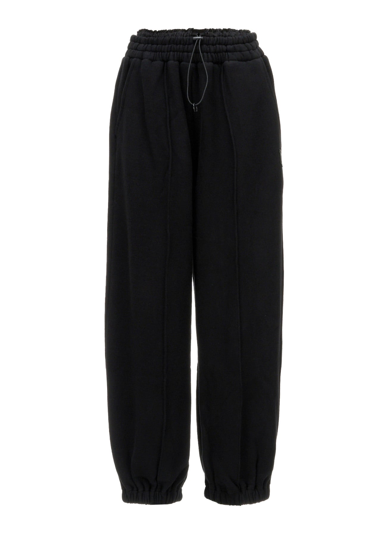 BRUSHED FRENCH TERRY DOUBLE WAIST SWEAT PANTS