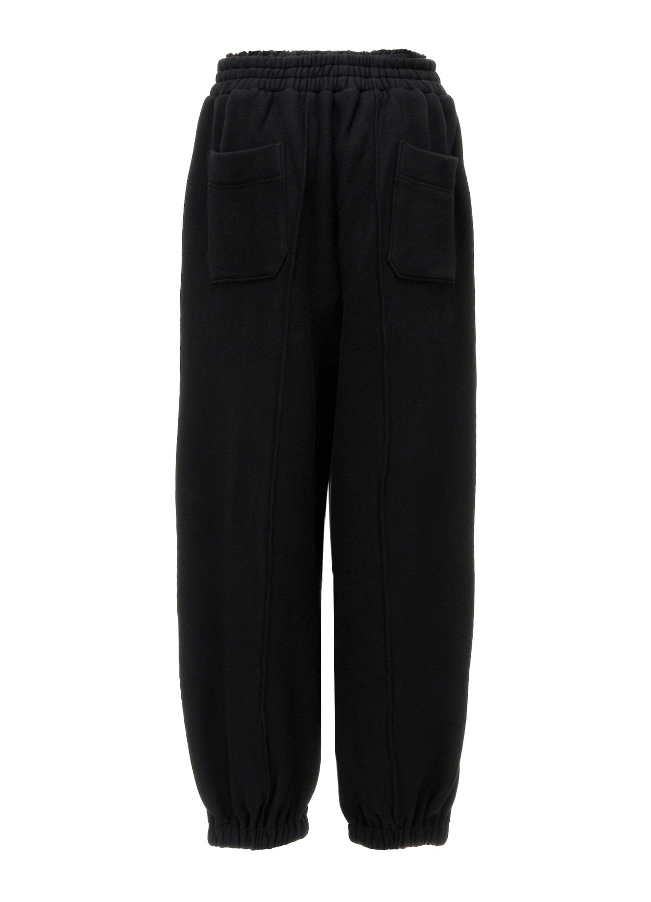 BRUSHED FRENCH TERRY DOUBLE WAIST SWEAT PANTS