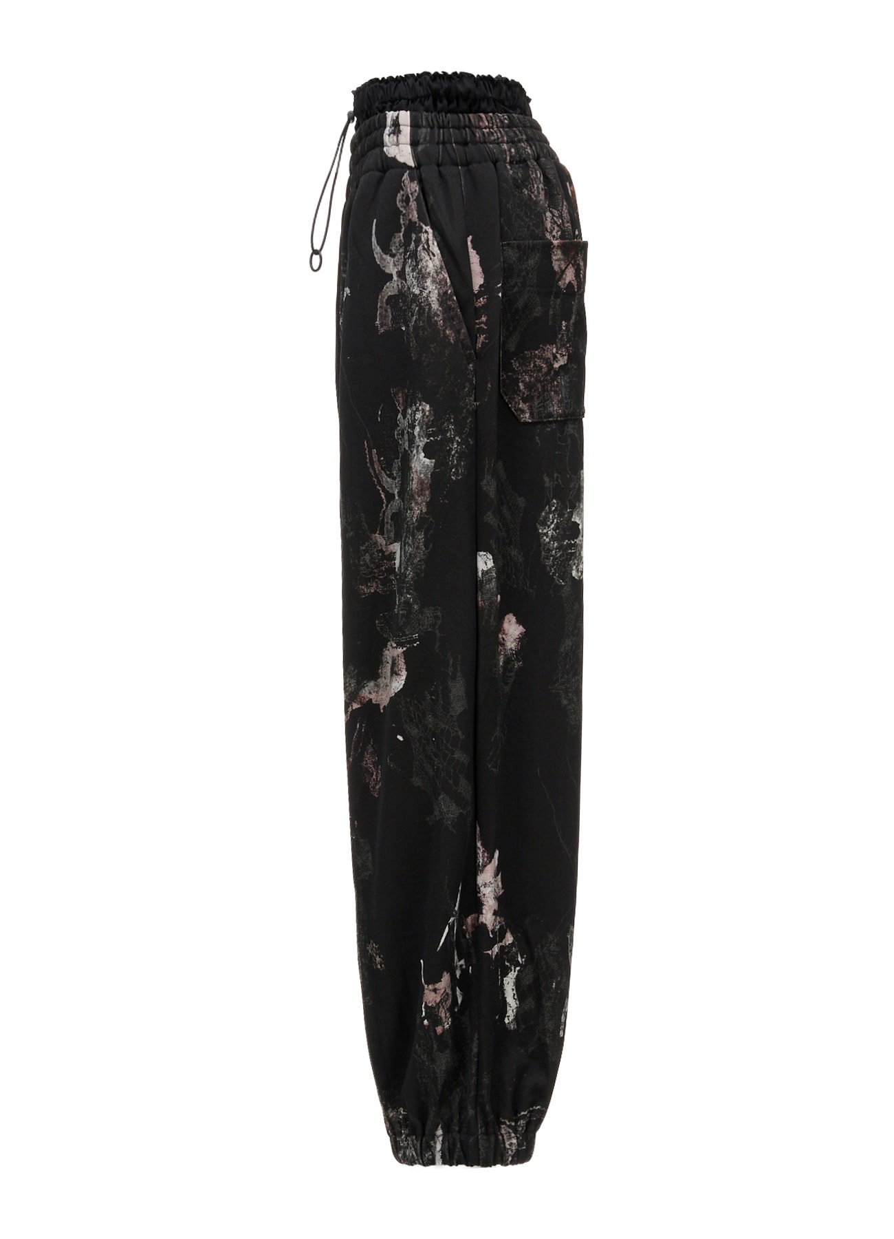 LACE FLOWER PT DOUBLE WAIST SWEAT PANTS