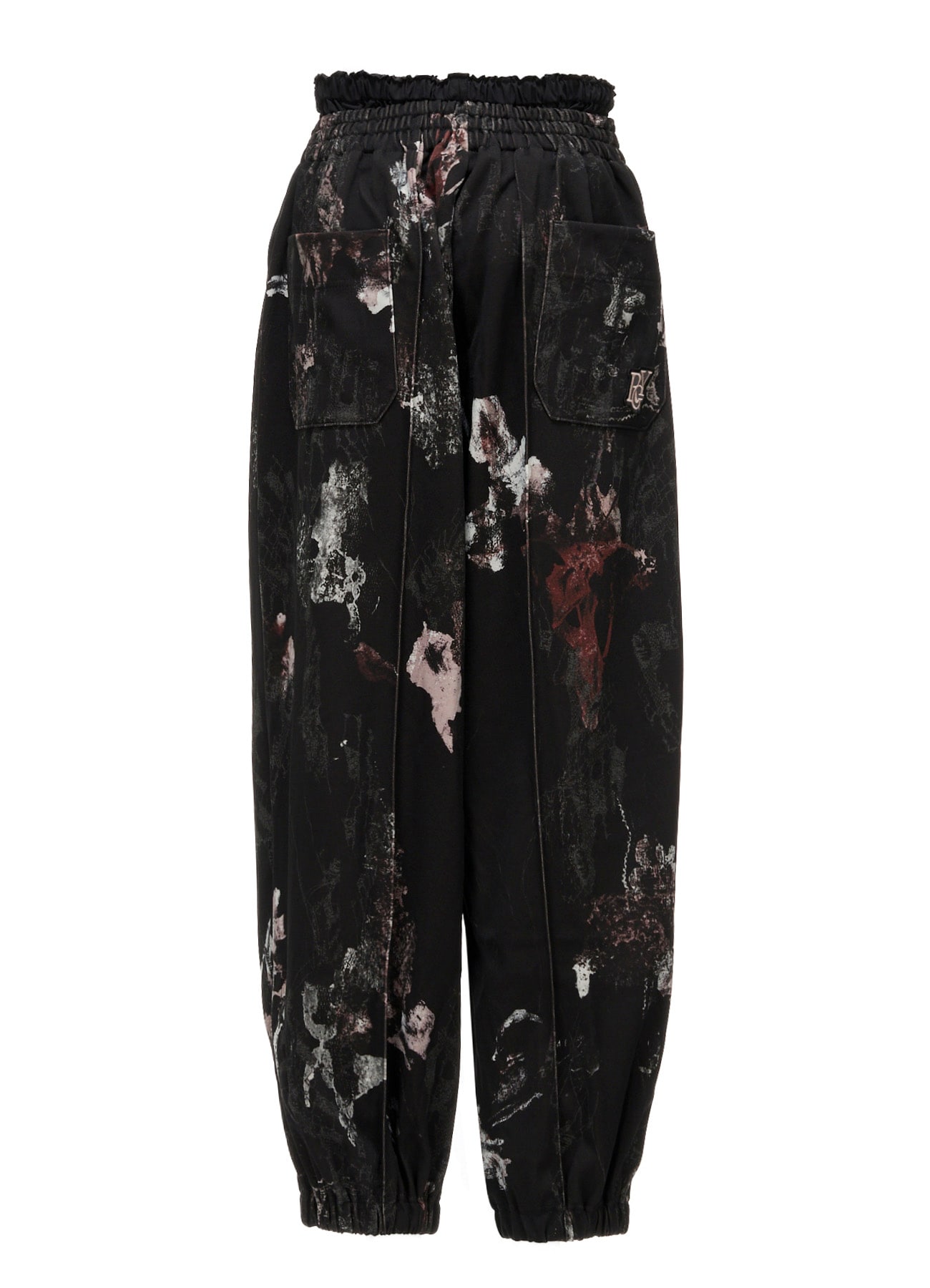 LACE FLOWER PT DOUBLE WAIST SWEAT PANTS