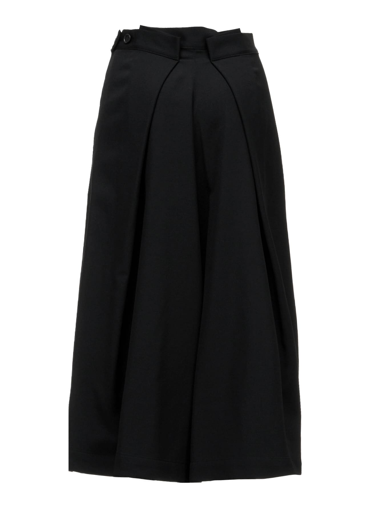 GABARDINE RANDOM TUCK DETAIL PANTS