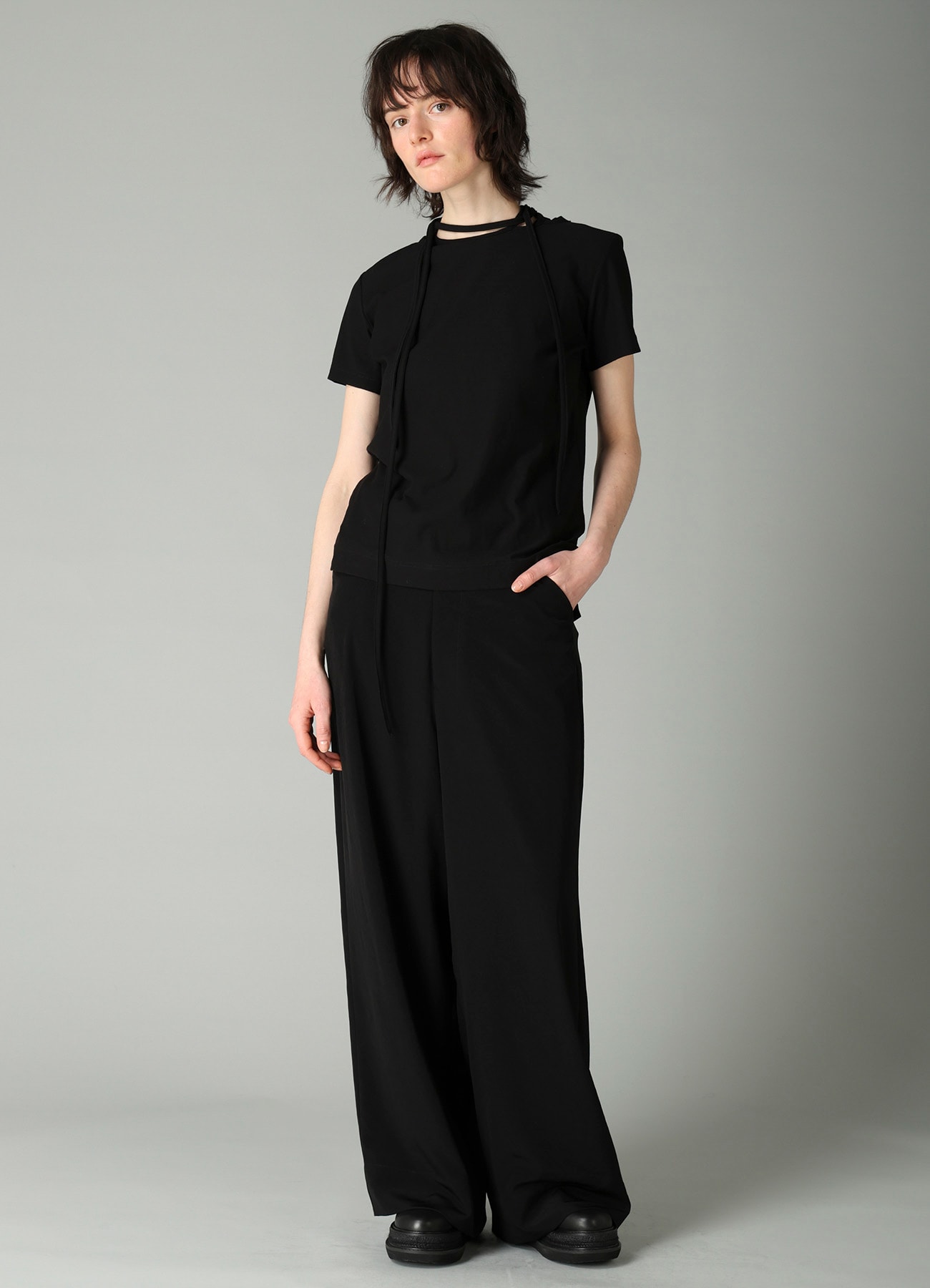 Ta/Pe CREPE DE CHINE MAXI WIDE PANTS