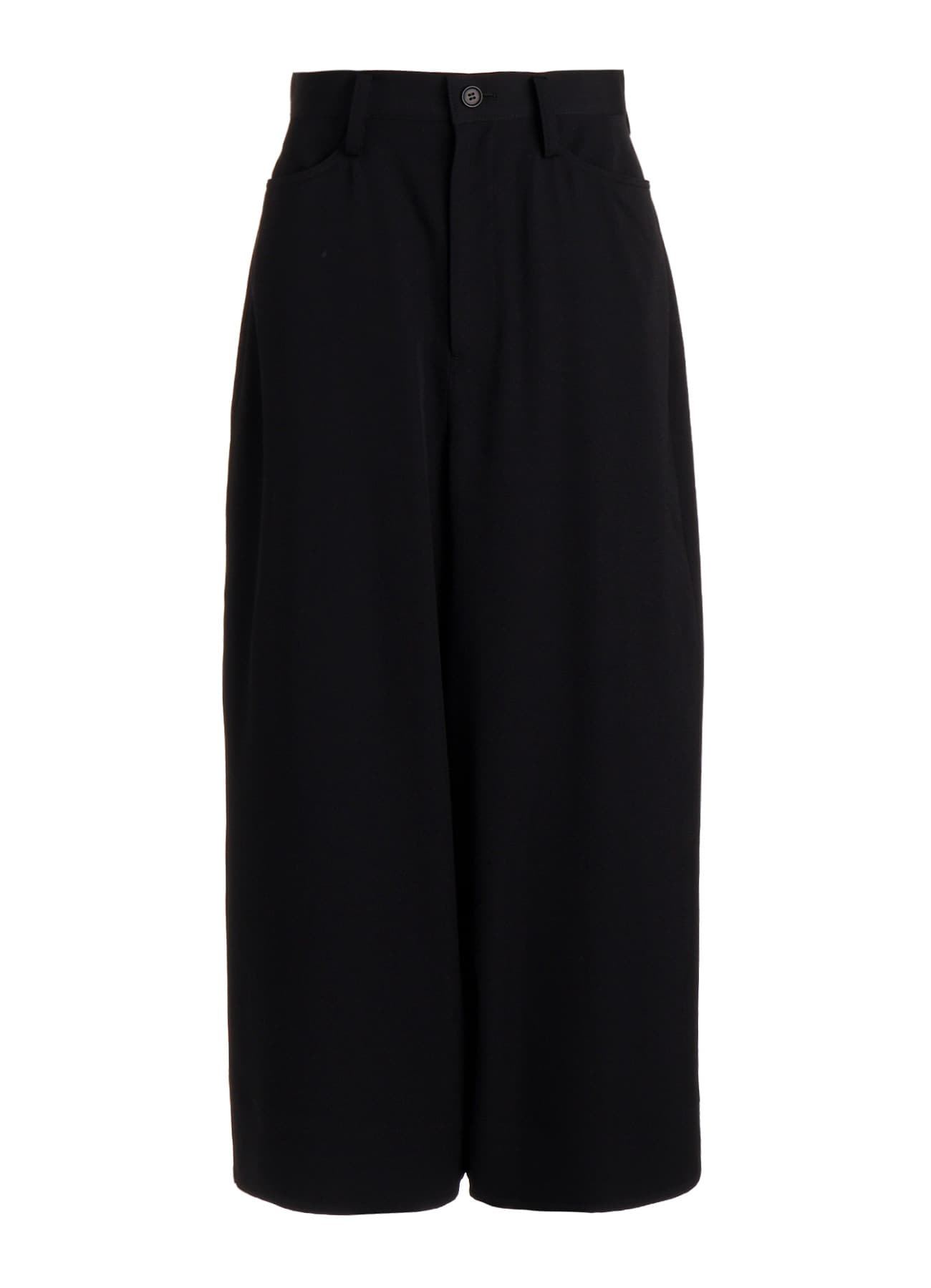 GABARDINE BACKSIDE TUCK BAGGY PANTS