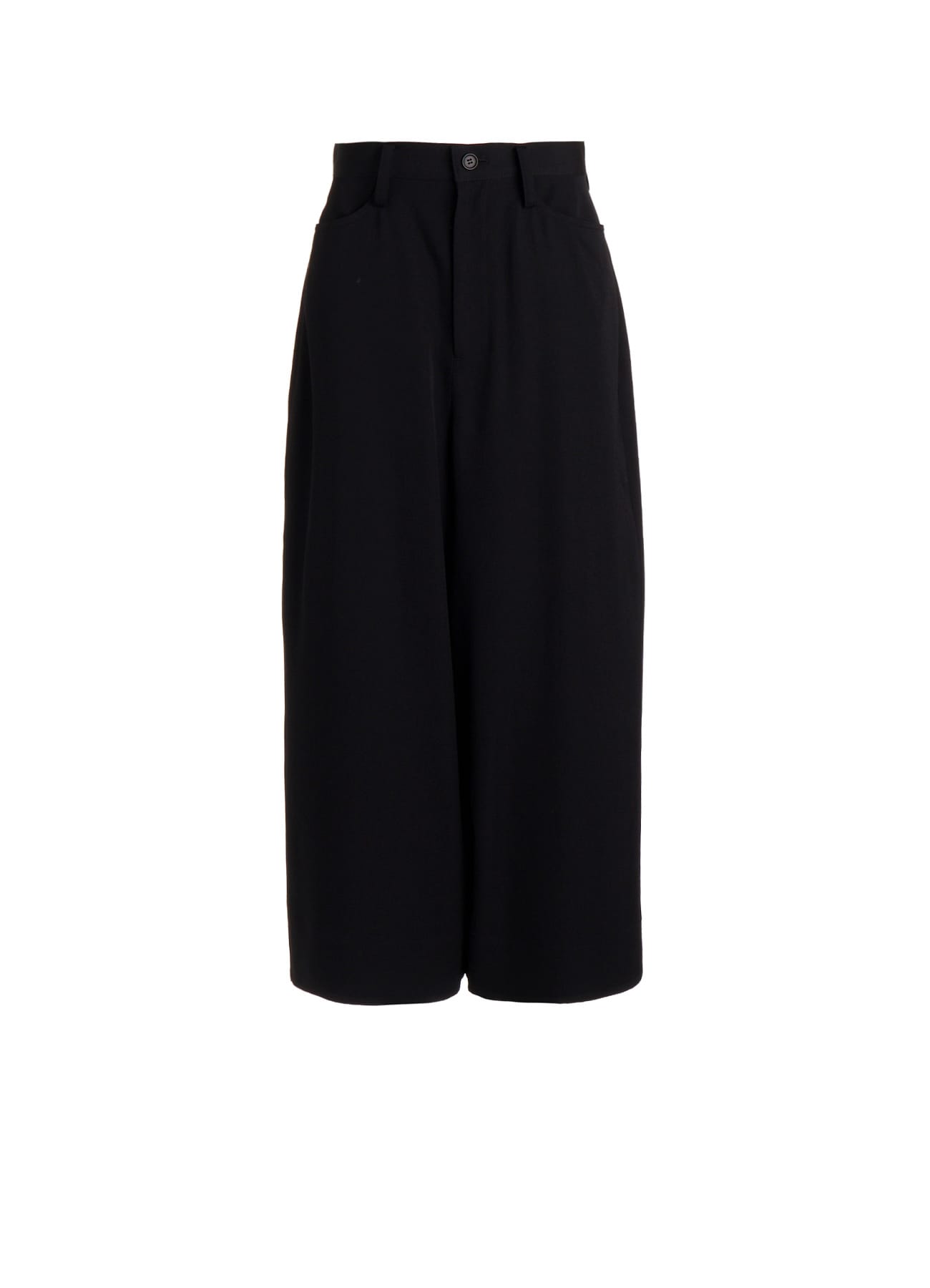 GABARDINE BACKSIDE TUCK BAGGY PANTS