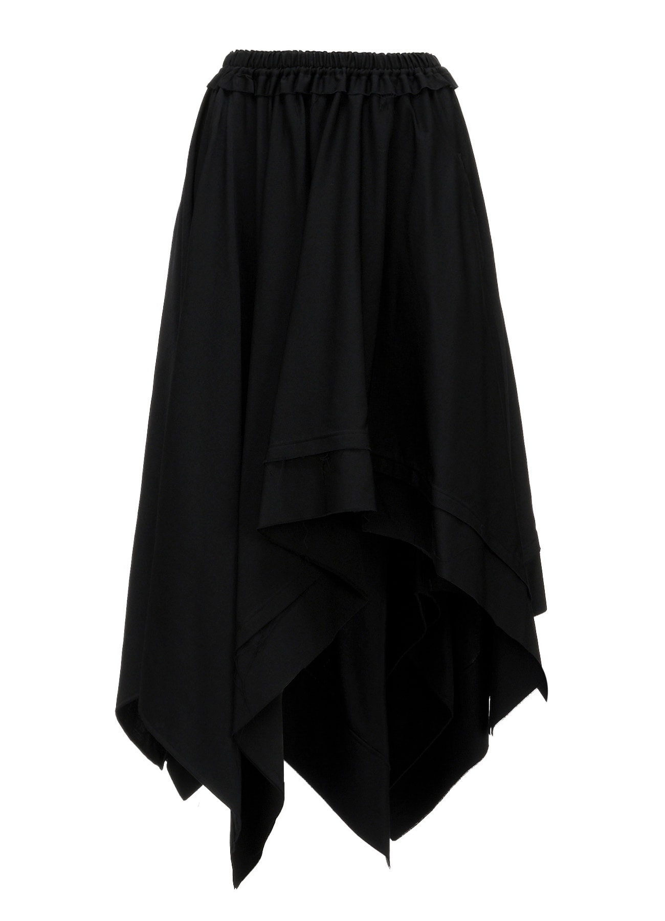 GABARDINE ASYMMETRIC MOVING SKIRT