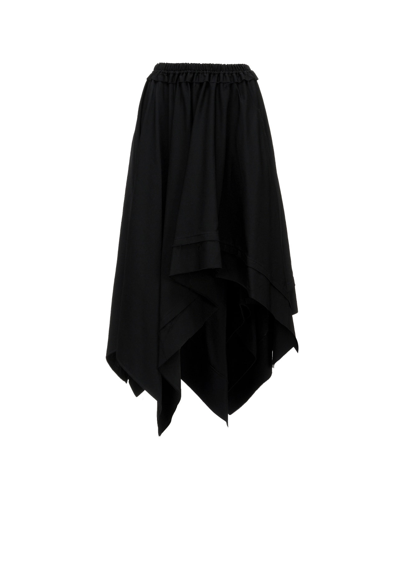 GABARDINE ASYMMETRIC MOVING SKIRT