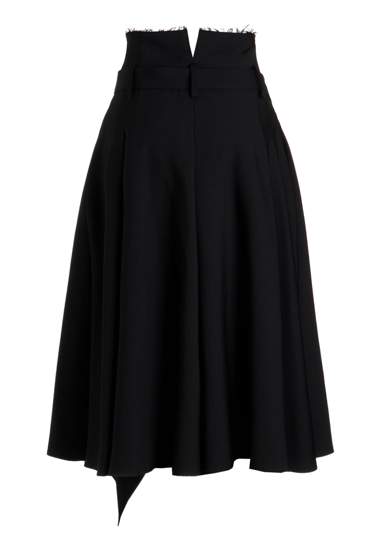 GABARDINE TUCK&DRAPE WRAP SKIRT