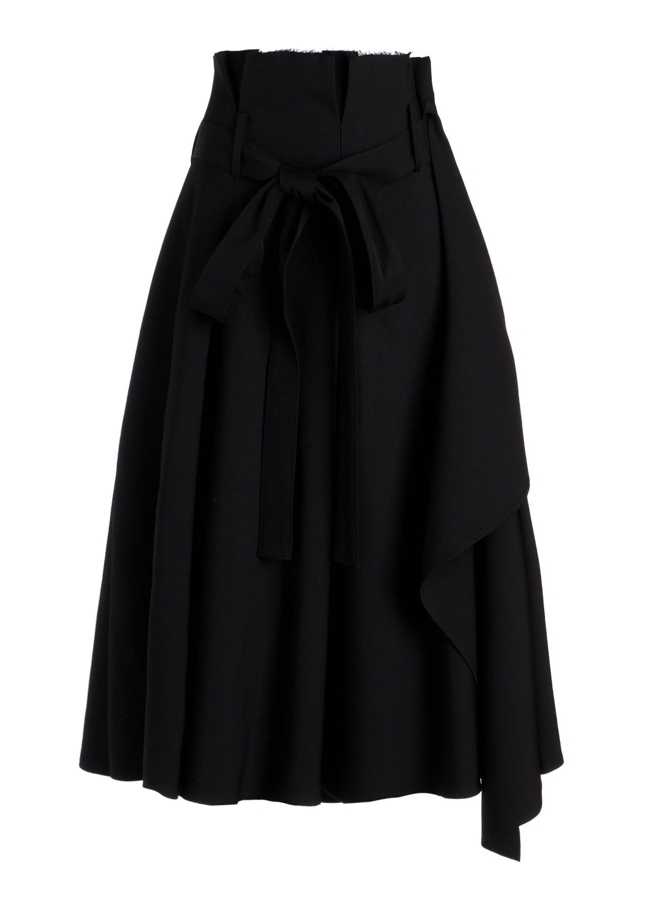 GABARDINE TUCK&DRAPE WRAP SKIRT