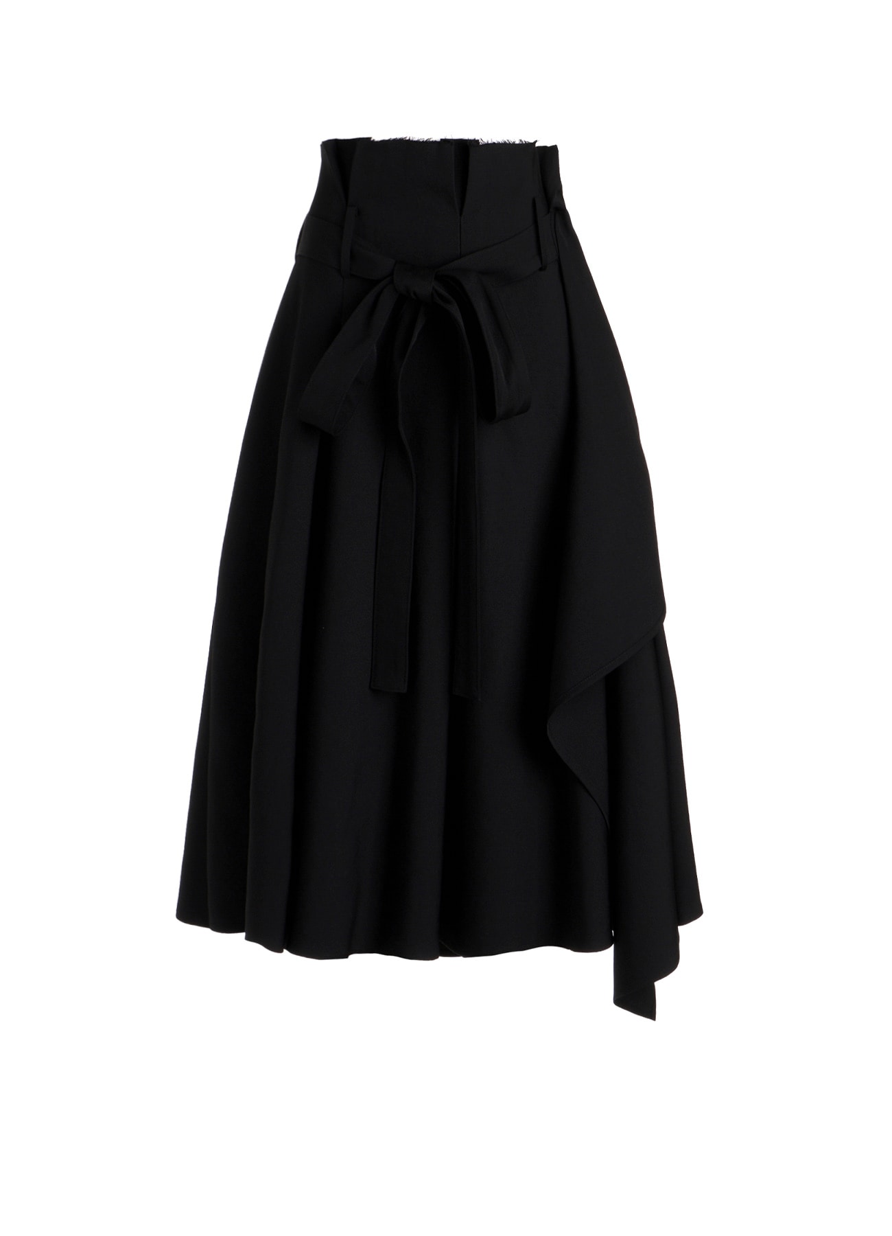 GABARDINE TUCK&DRAPE WRAP SKIRT