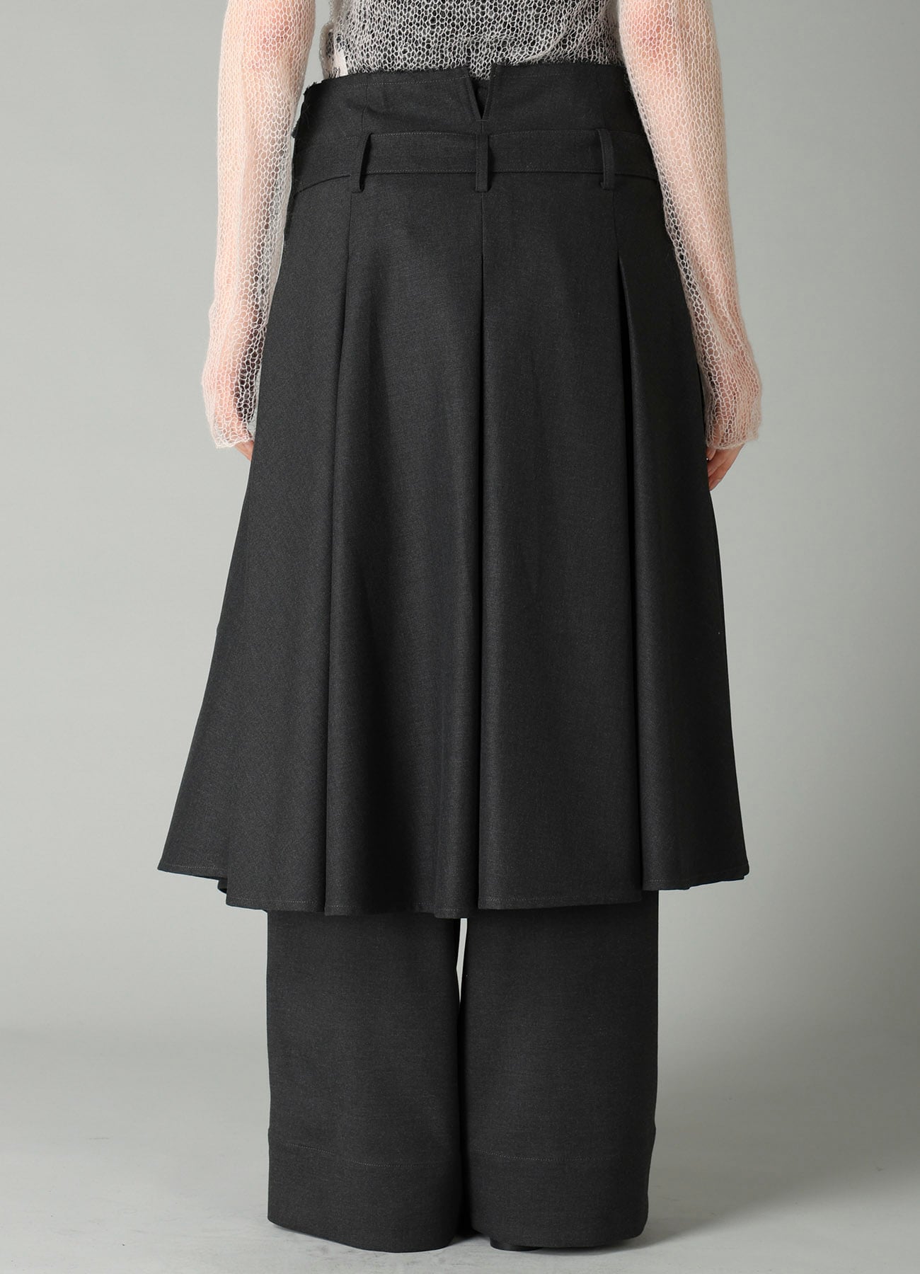 E/Ry TWILL TUCK&DRAPE WRAP SKIRT
