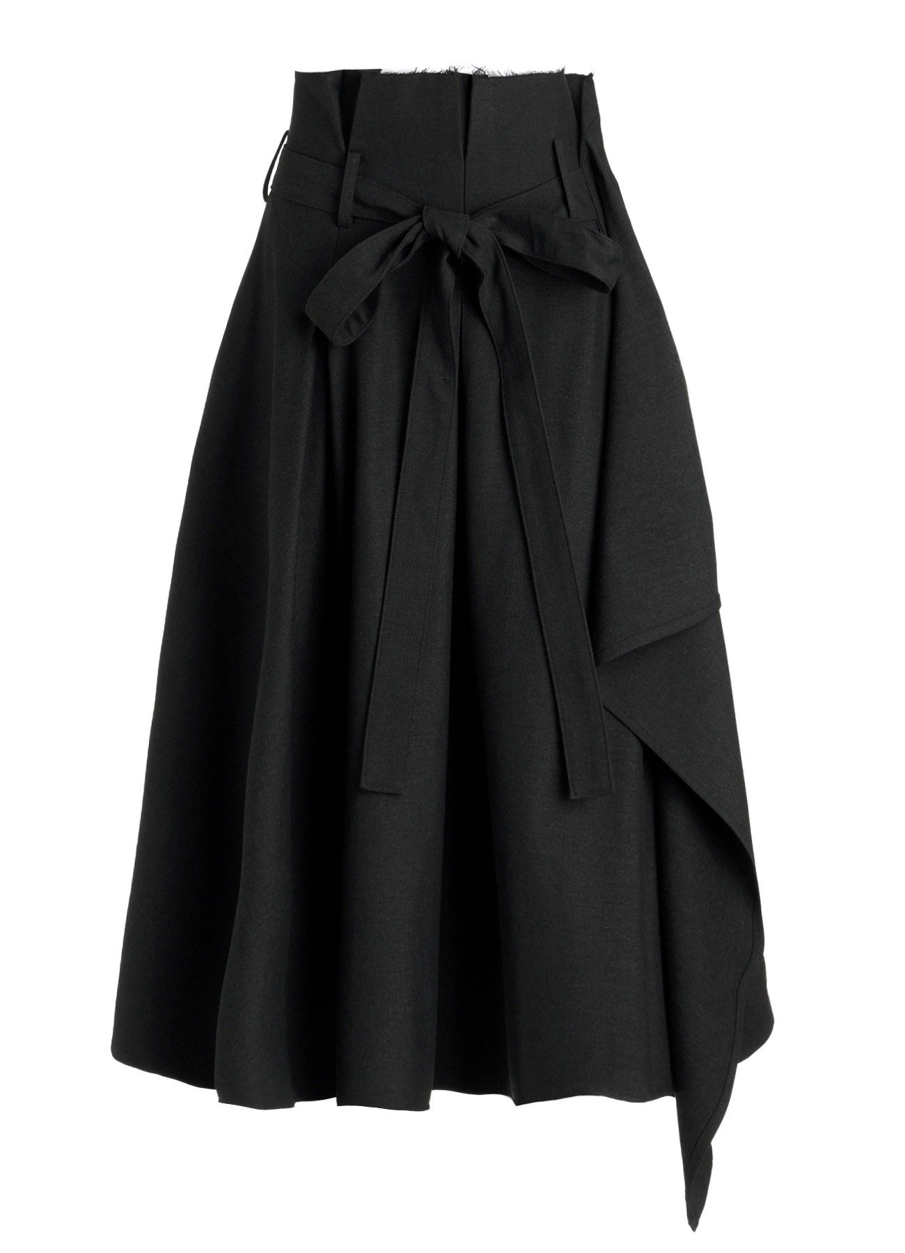E/Ry TWILL TUCK&DRAPE WRAP SKIRT