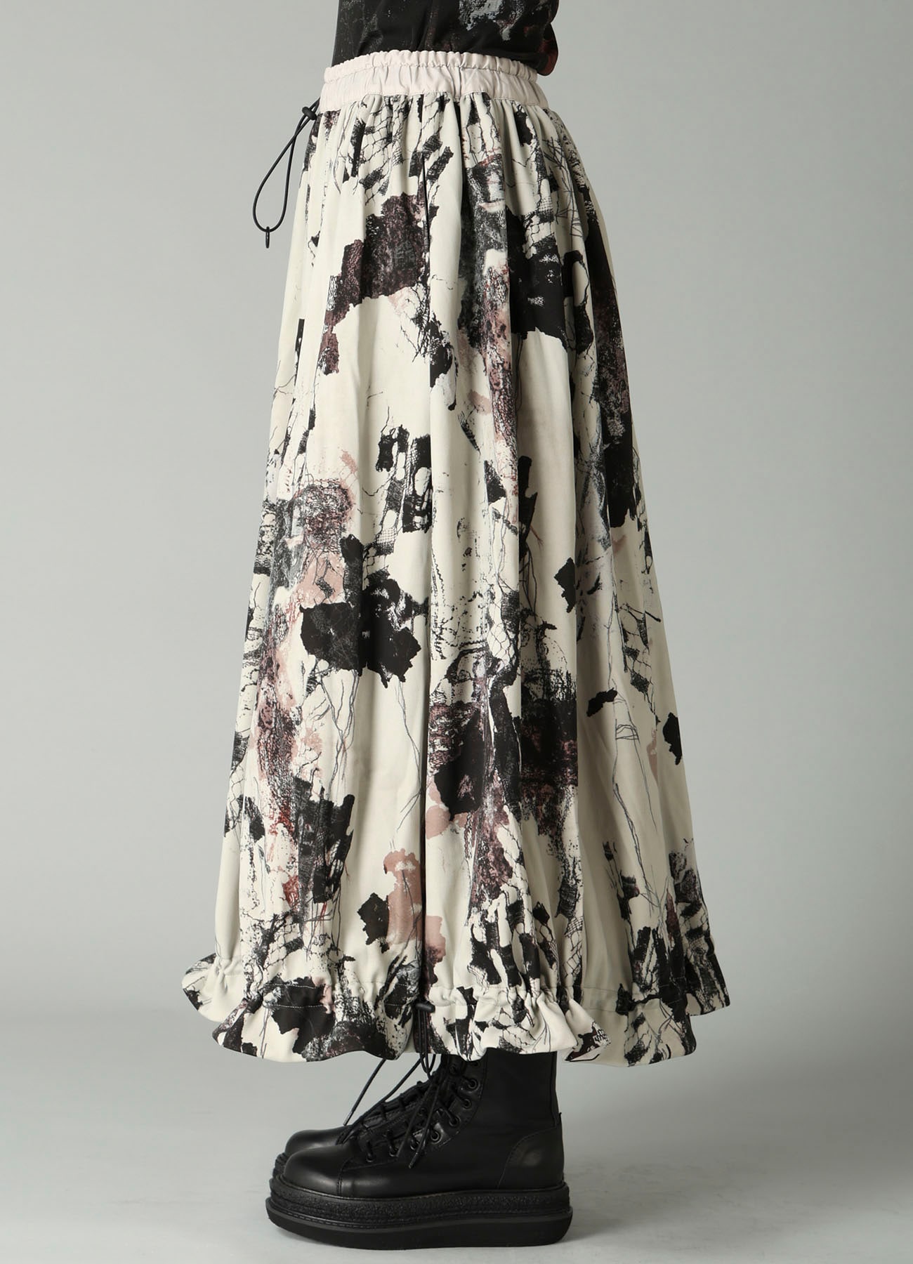 LACE FLOWER PT GATHERED SKIRT
