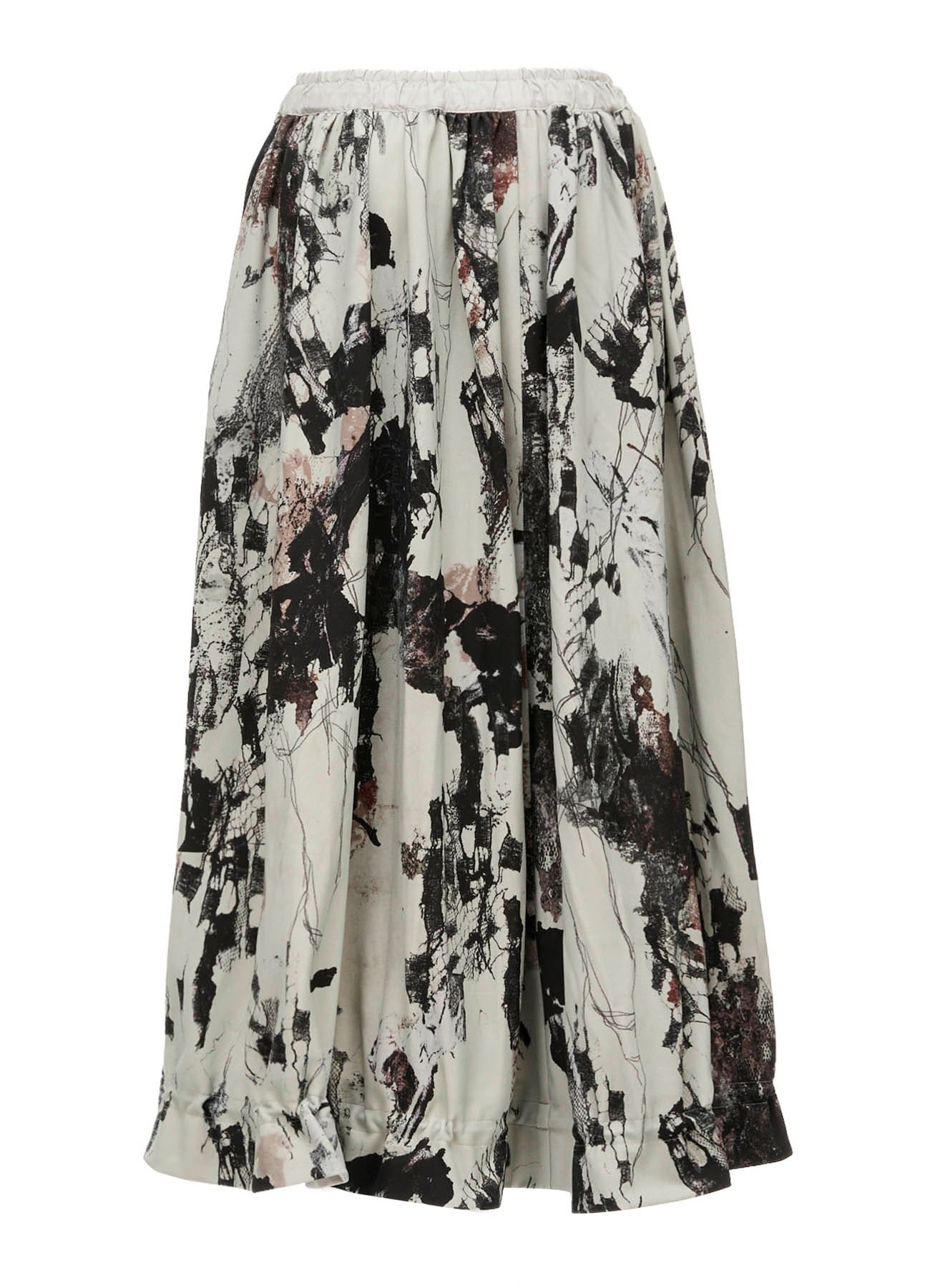 LACE FLOWER PT GATHERED SKIRT