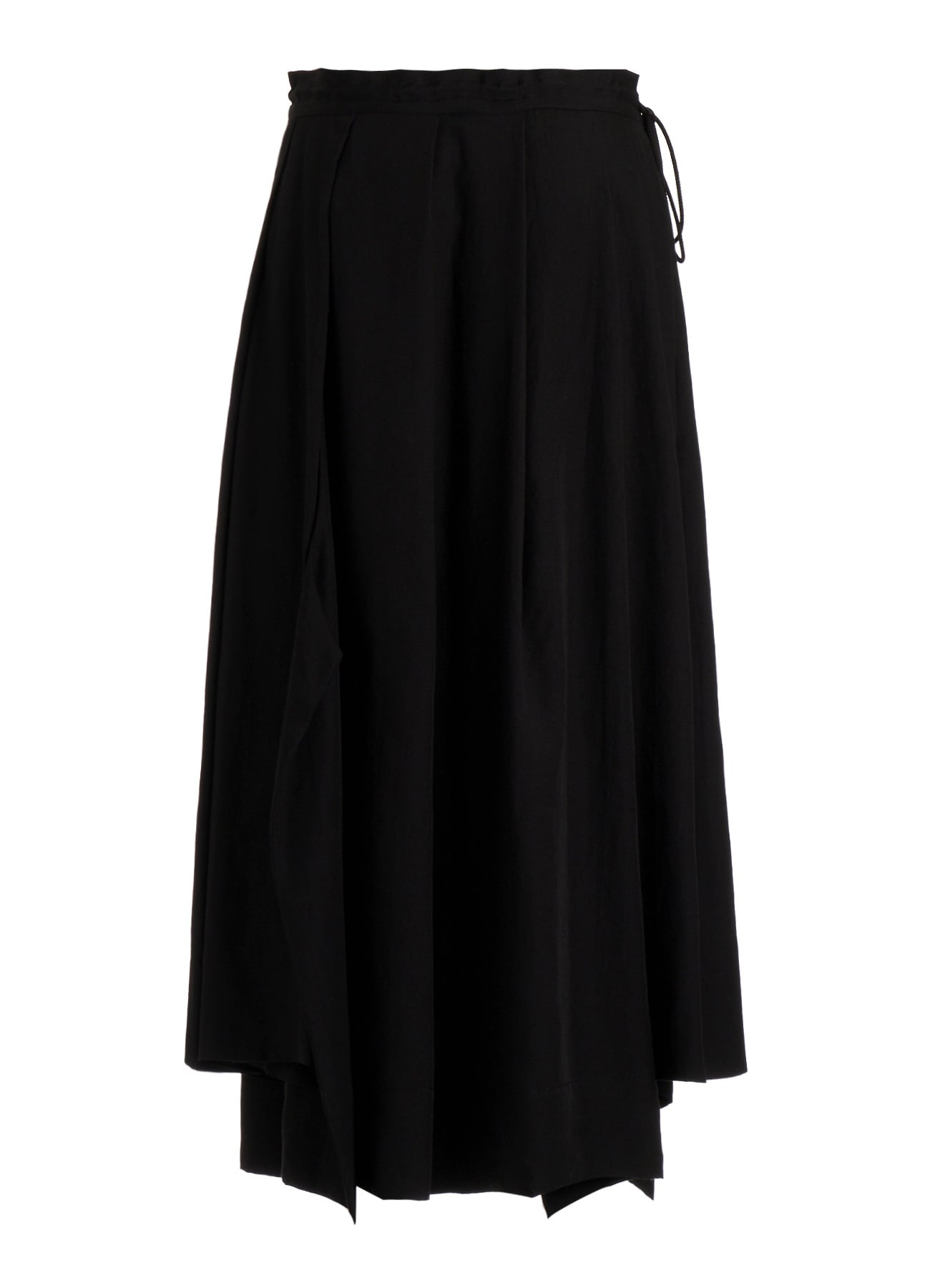 CELLULOSE POPLIN UNBALANCED TUCK SKIRT