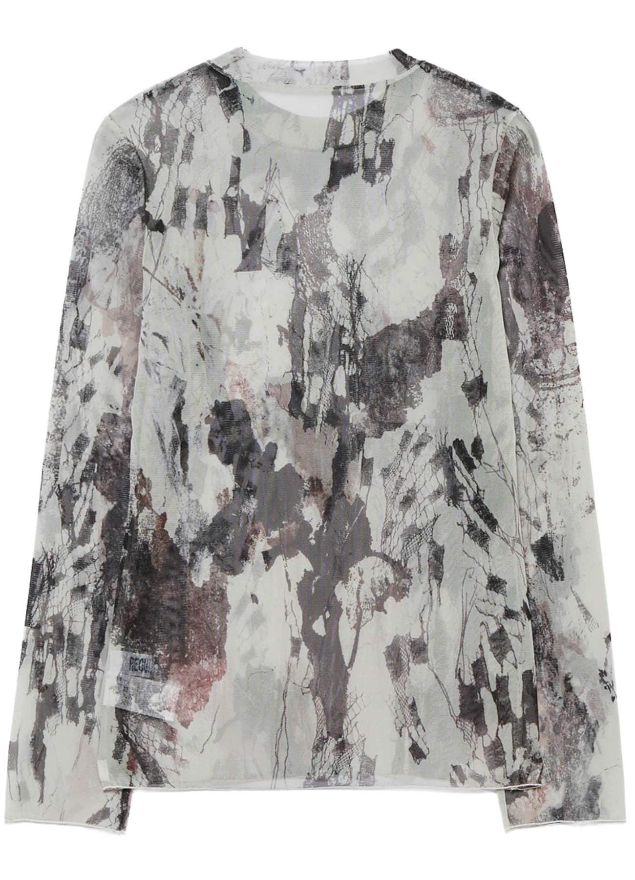 WOOLY TULLE PT CREWNECK LONG SLV T