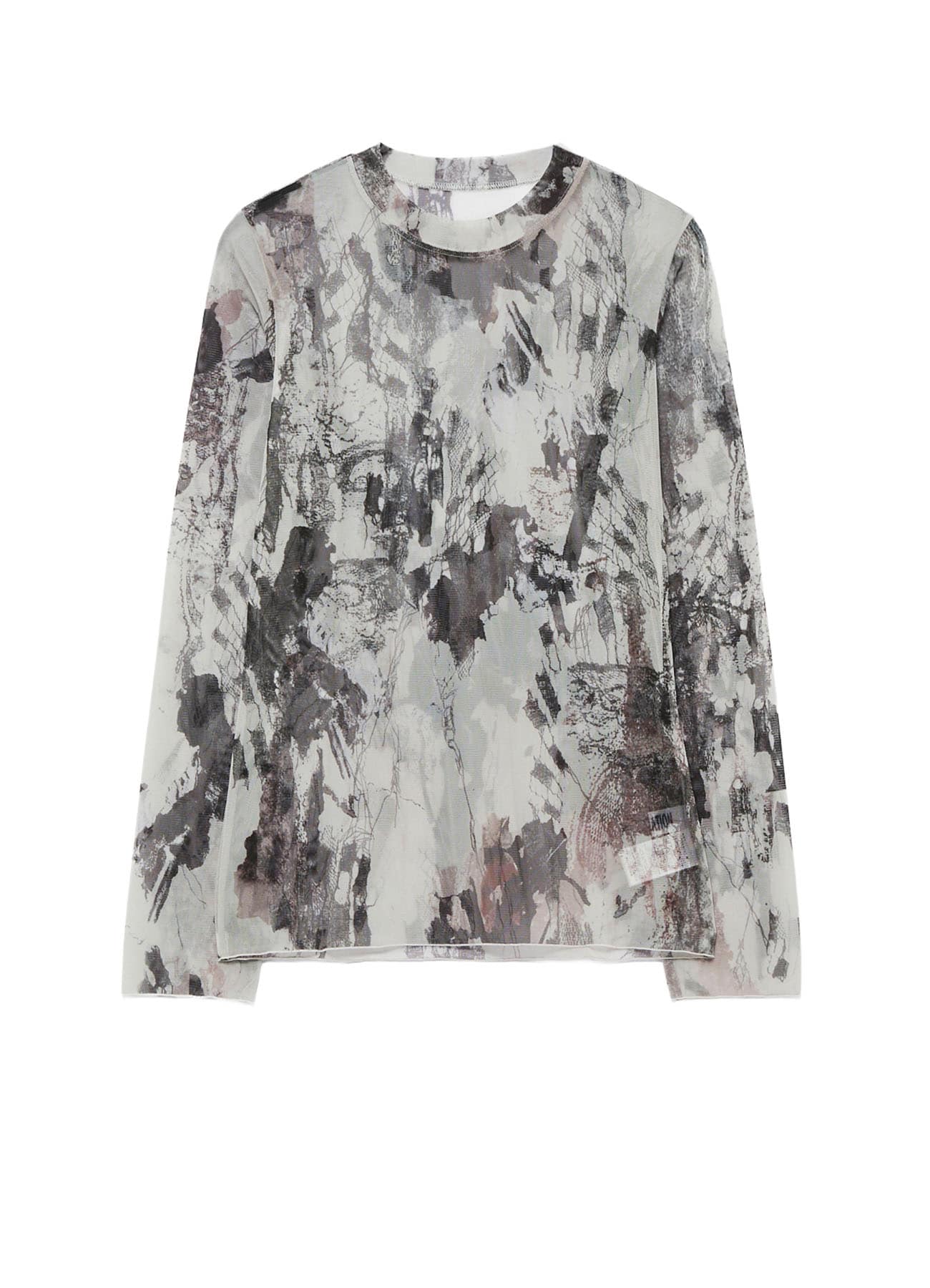 WOOLY TULLE PT CREWNECK LONG SLV T
