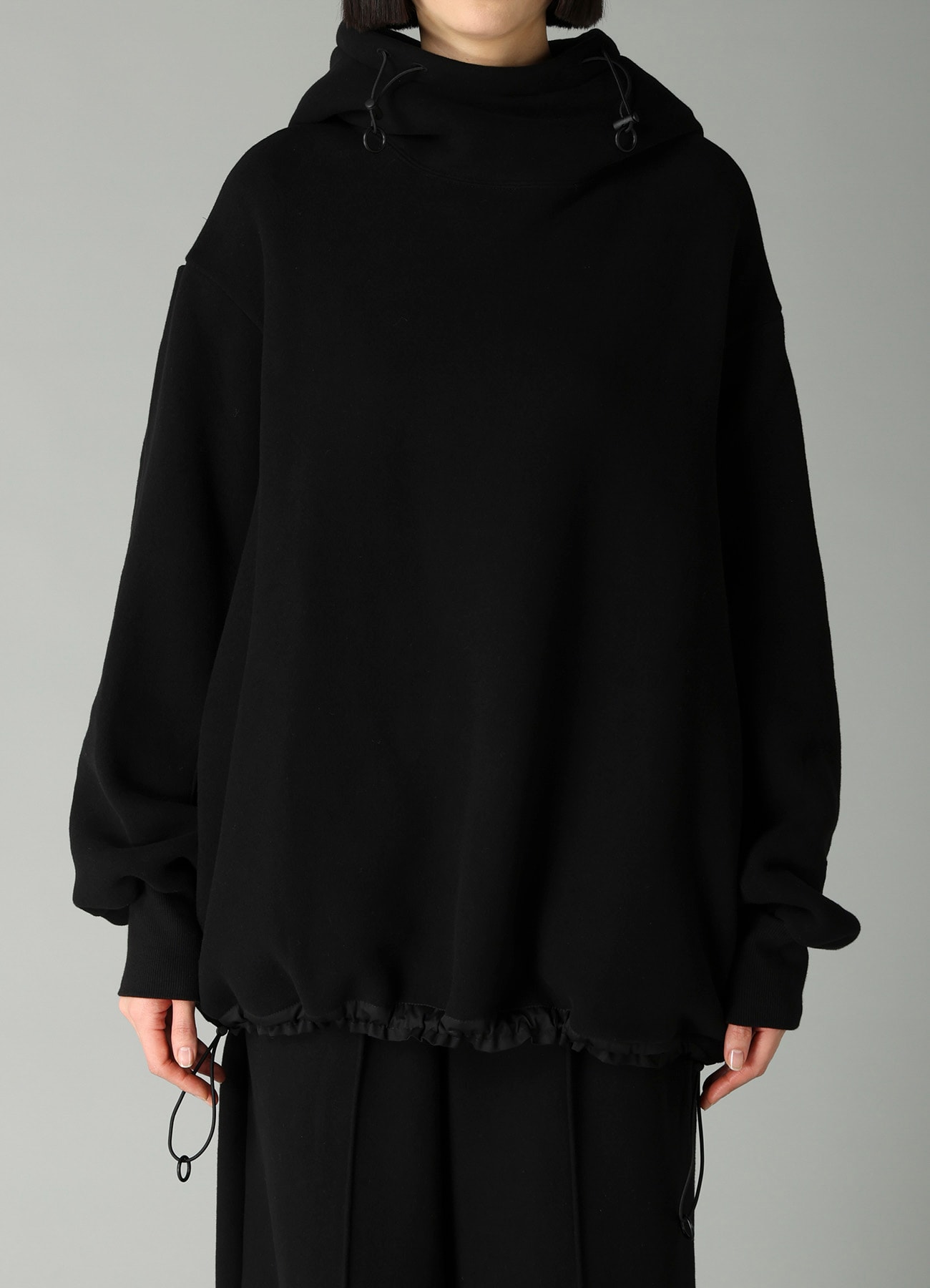 Liy/C BRUSHED FRENCH TERRY PULLOVER HIGHNECK HOODIE