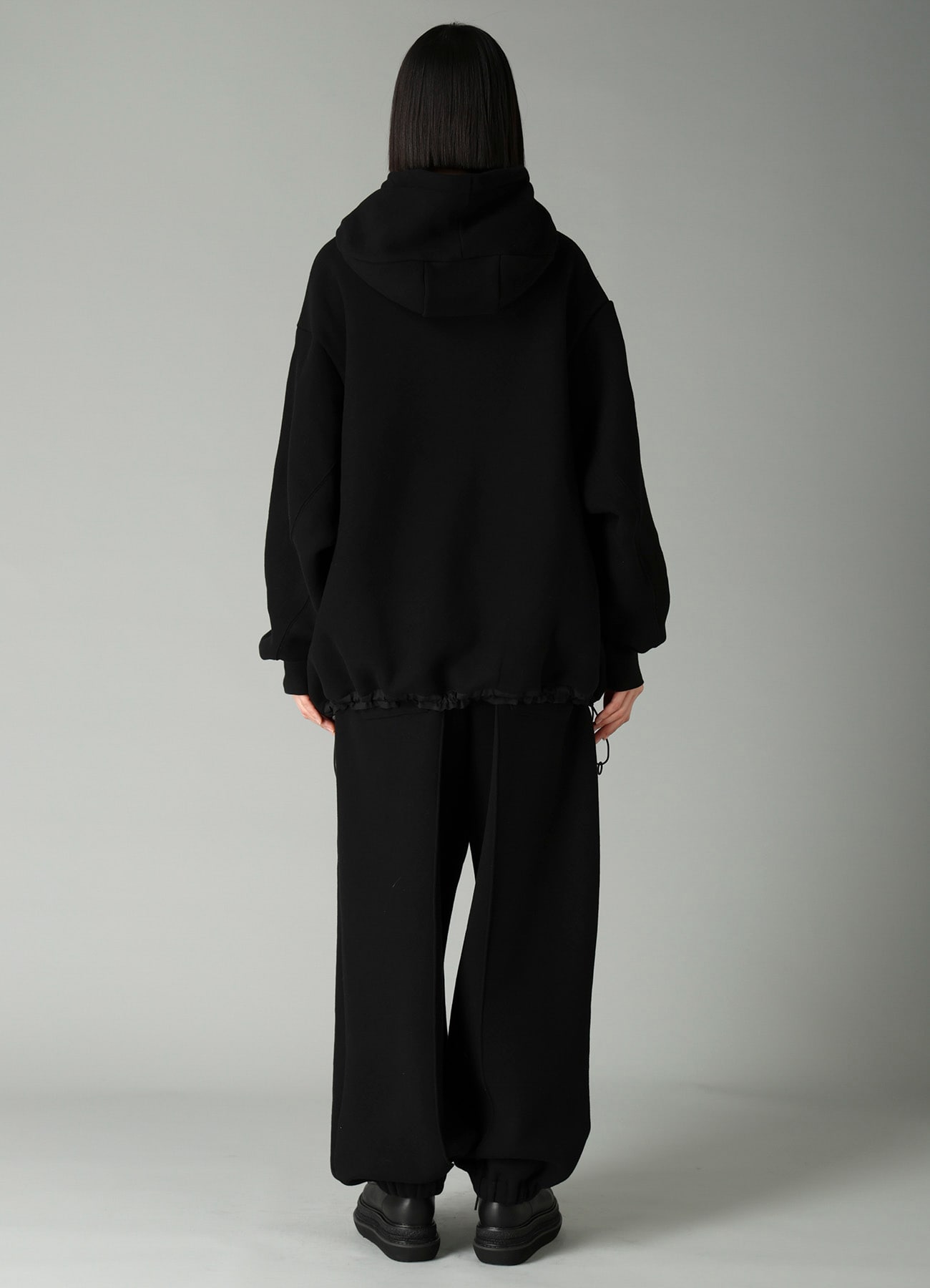 Liy/C BRUSHED FRENCH TERRY PULLOVER HIGHNECK HOODIE