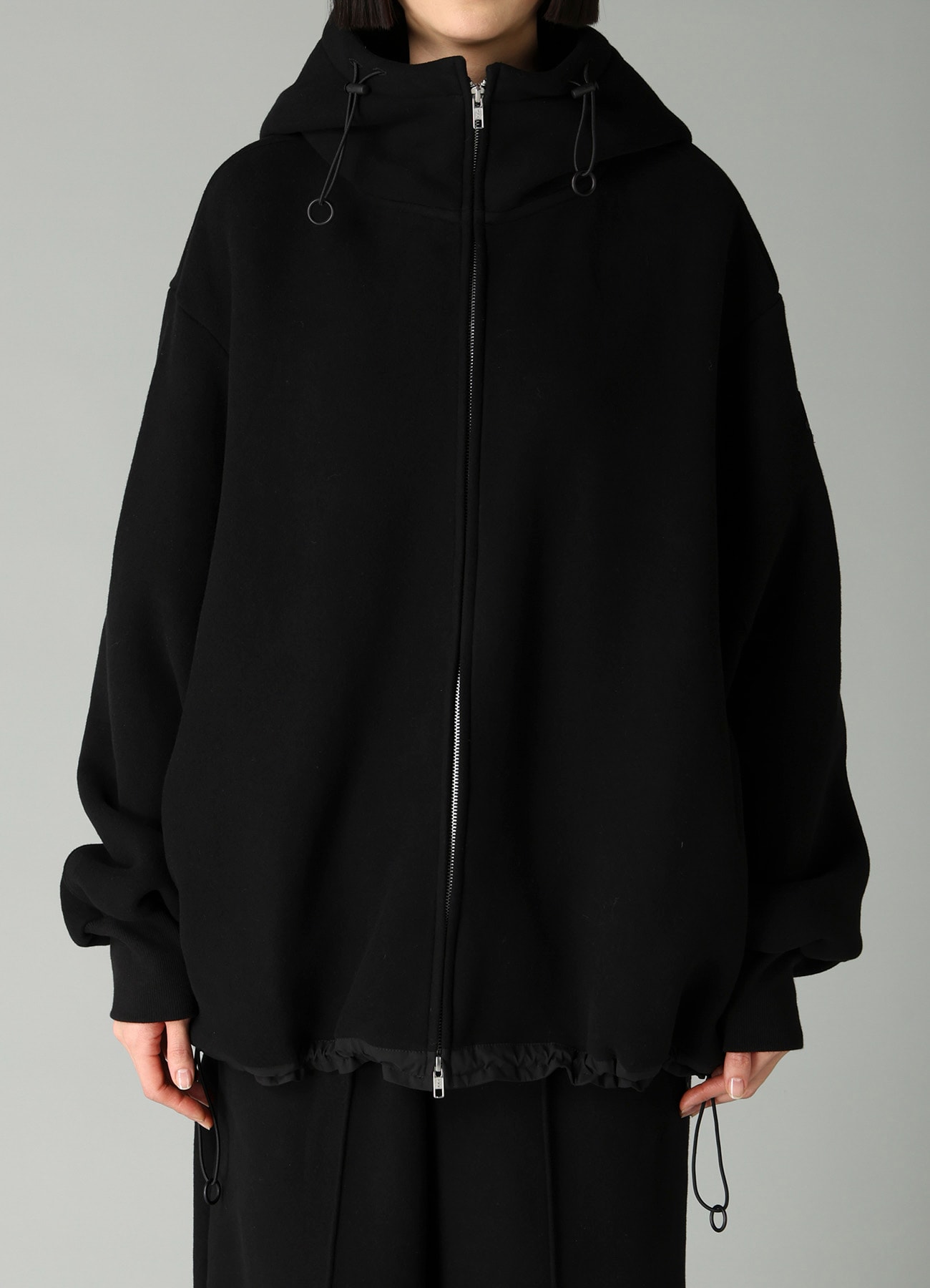 Liy/C BRUSHED FRENCH TERRY HIGHNECK HOODIE