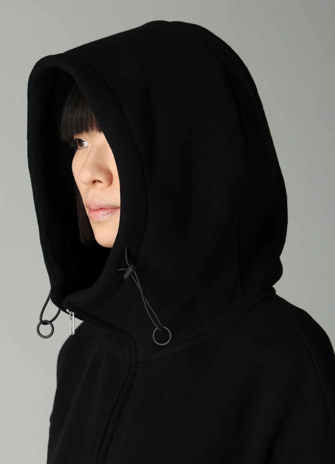 Liy/C BRUSHED FRENCH TERRY HIGHNECK HOODIE