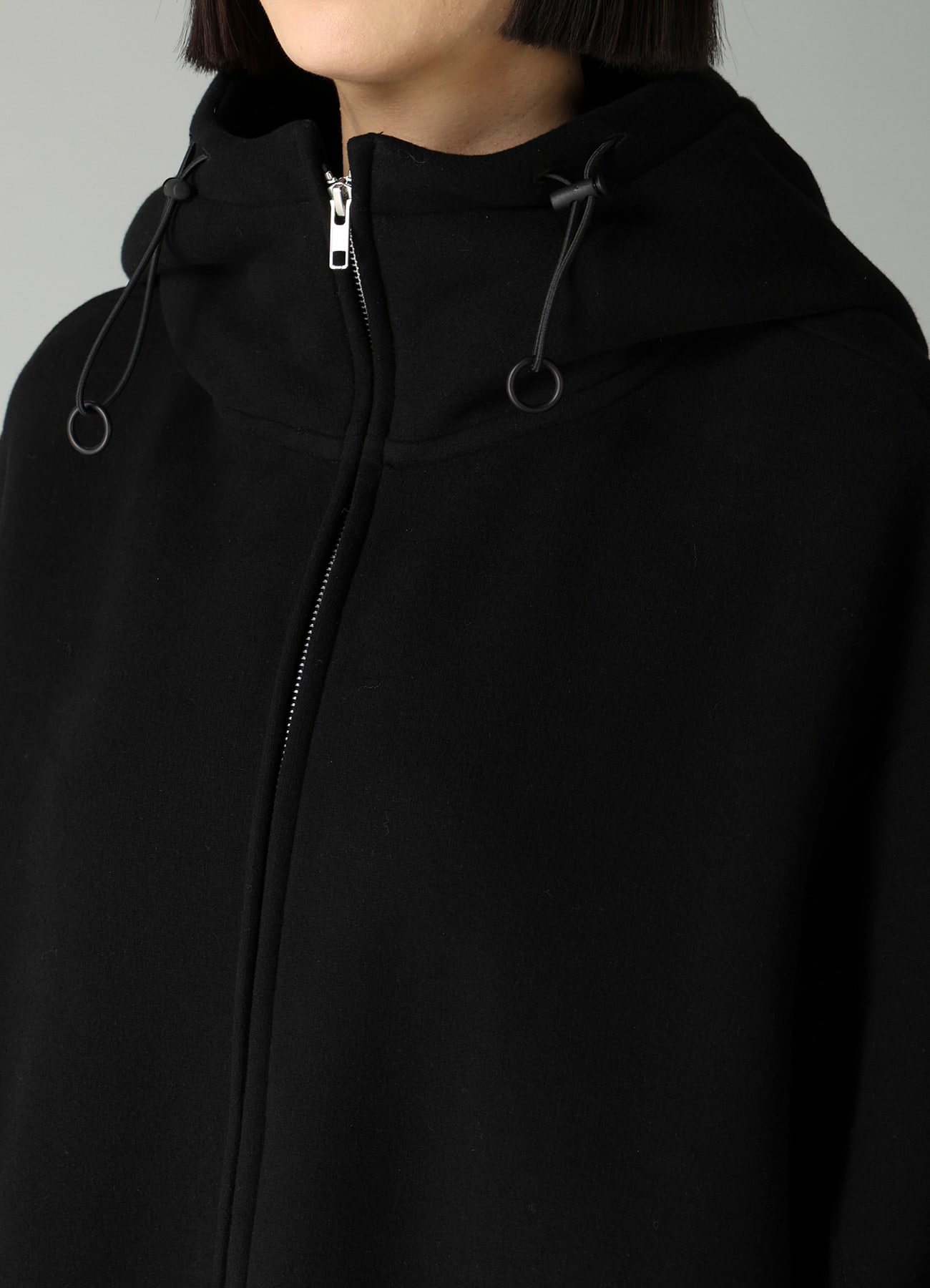 Liy/C BRUSHED FRENCH TERRY HIGHNECK HOODIE