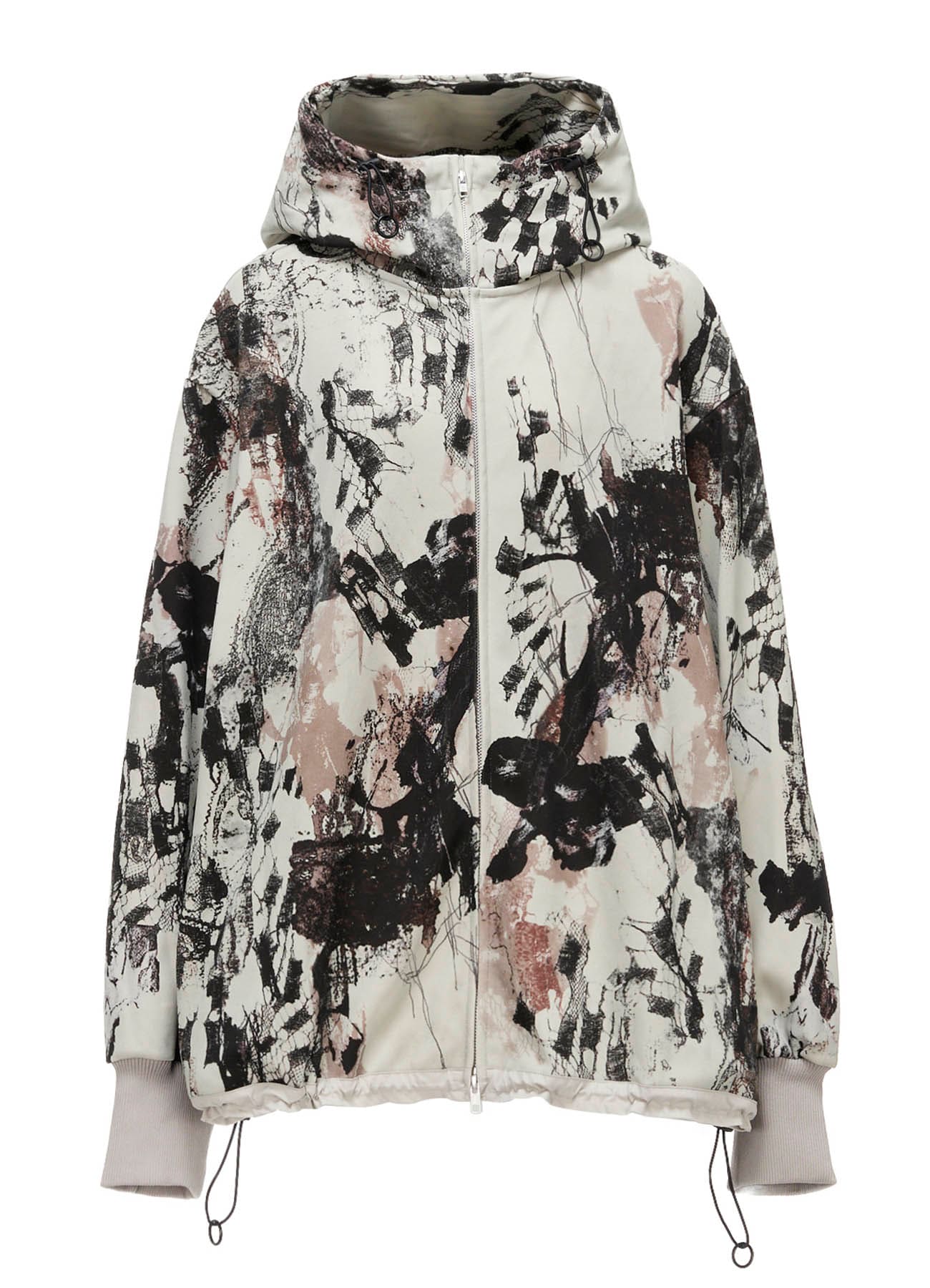 LACE FLOWER PT HIGHNECK HOODIE