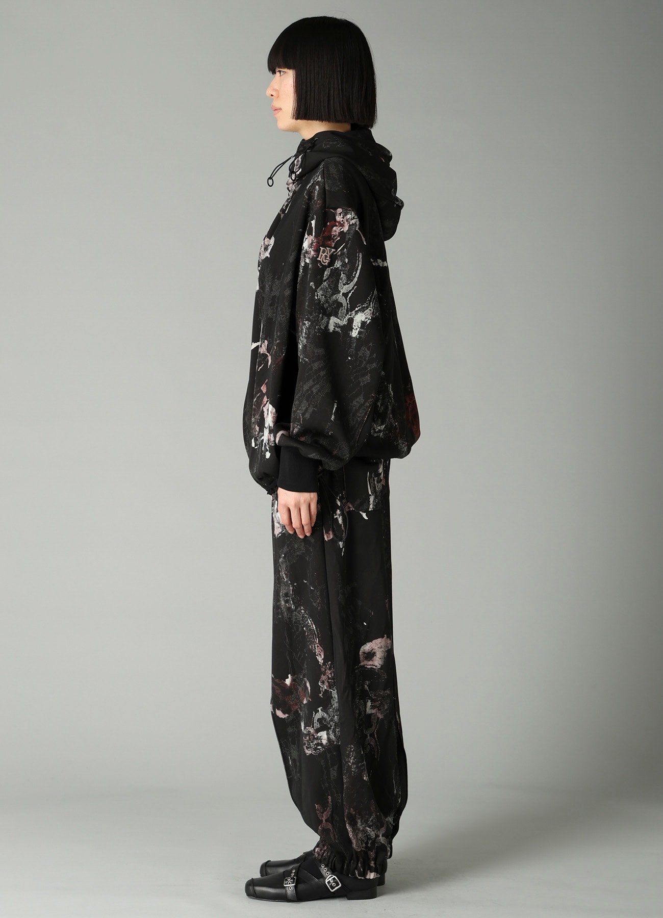 LACE FLOWER PT HIGHNECK HOODIE