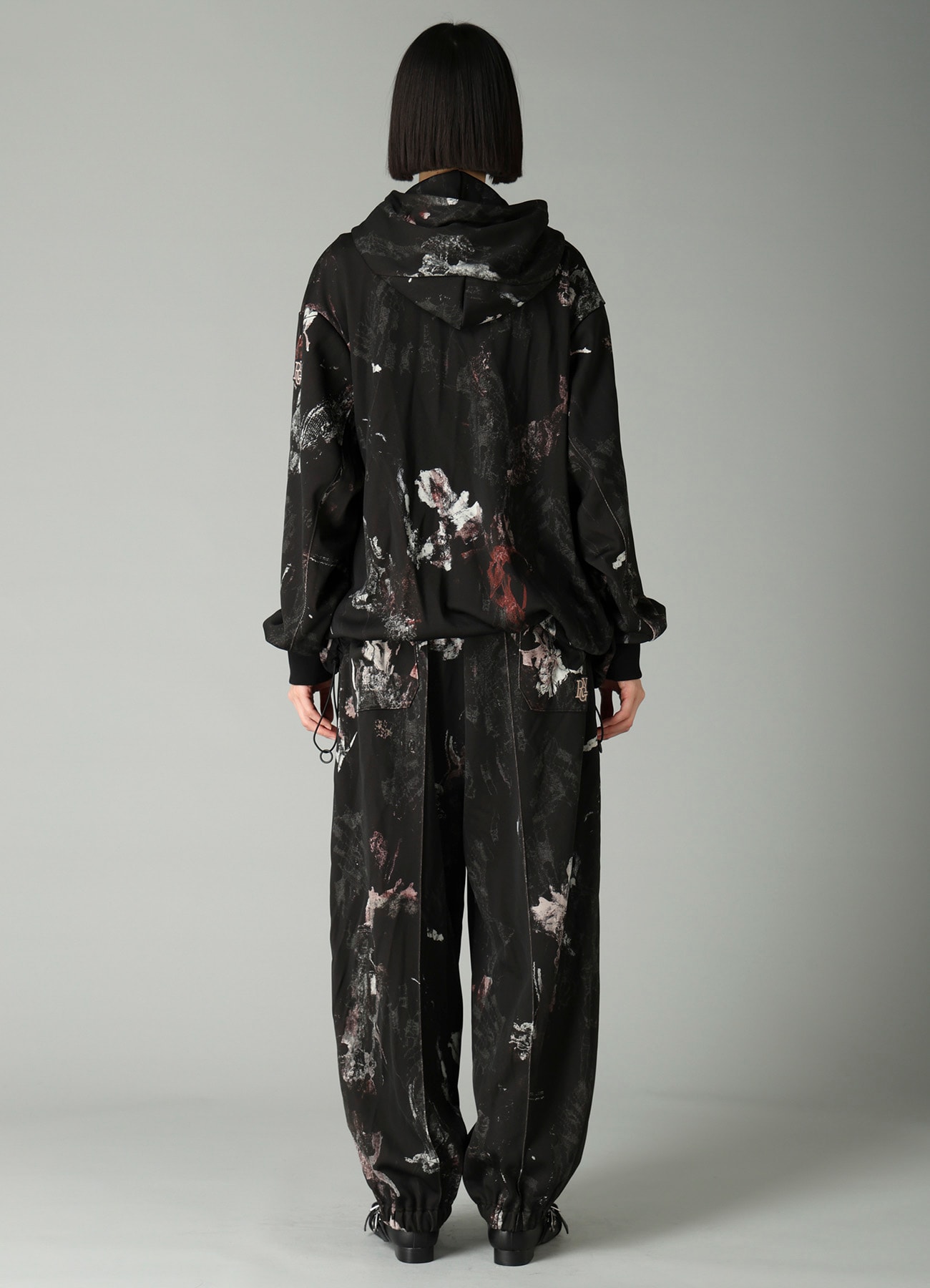 LACE FLOWER PT HIGHNECK HOODIE
