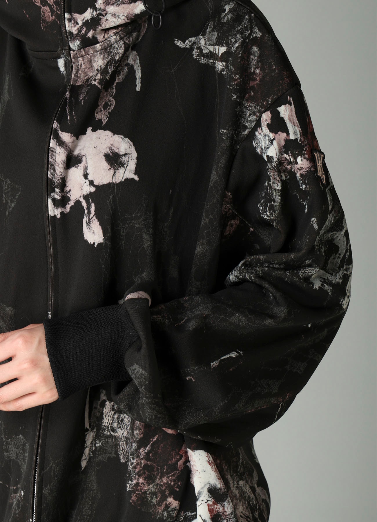 LACE FLOWER PT HIGHNECK HOODIE