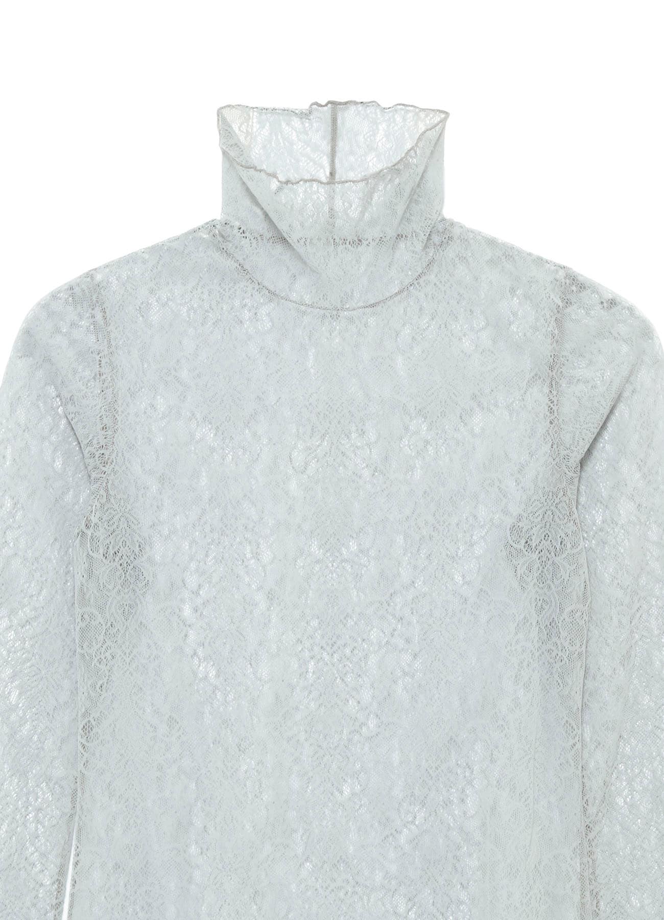 STREACH LACE TURTLENECK