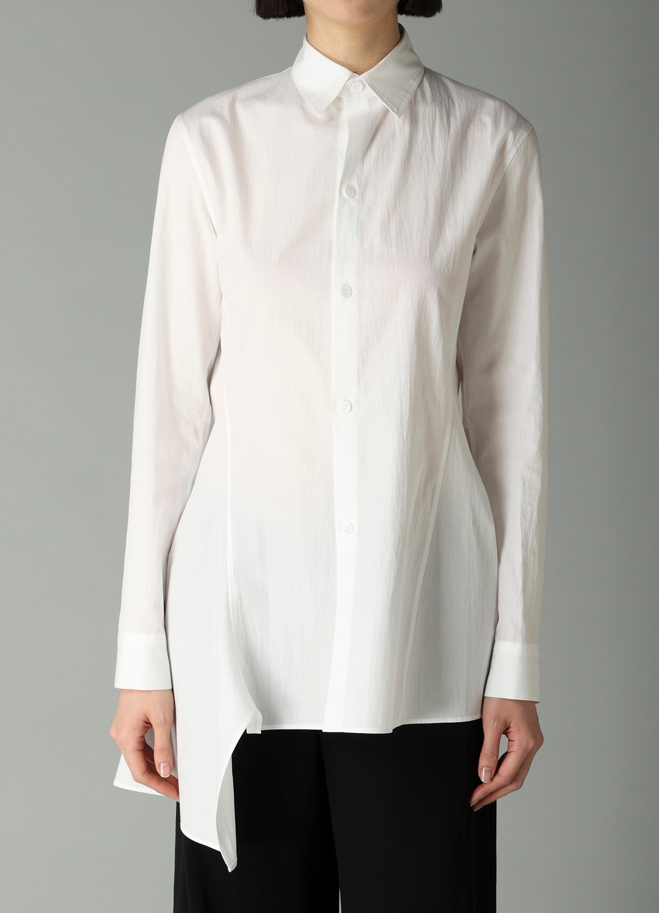 BROAD R PANELED LONG SHIRT