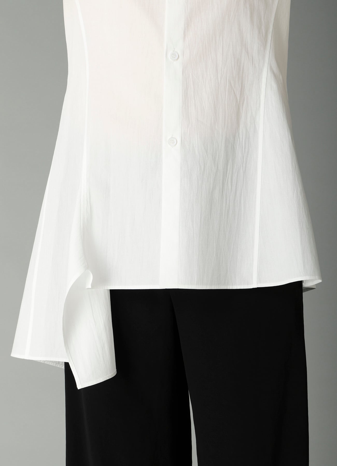BROAD R PANELED LONG SHIRT